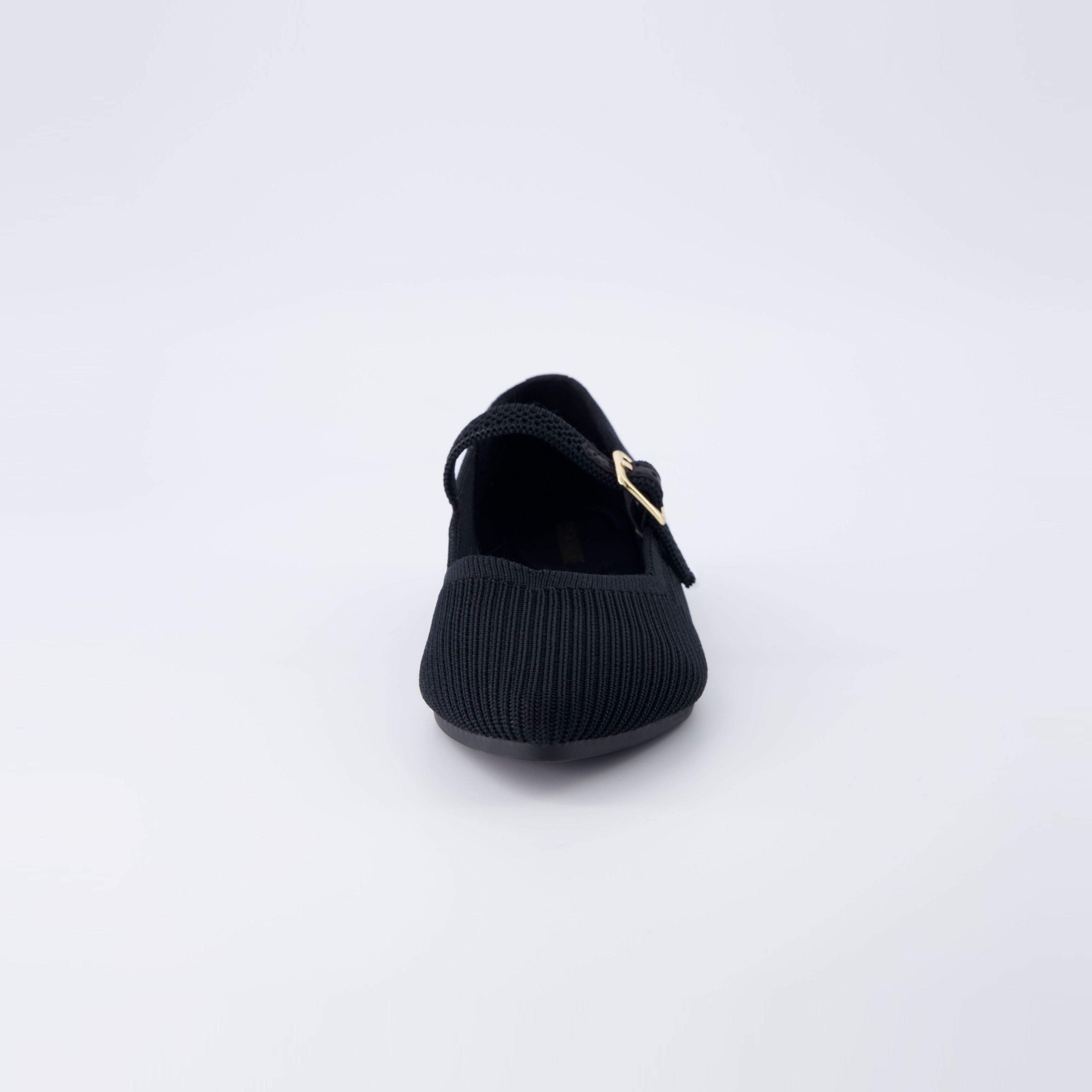 Sonnet Mary Jane Knit Flat Black