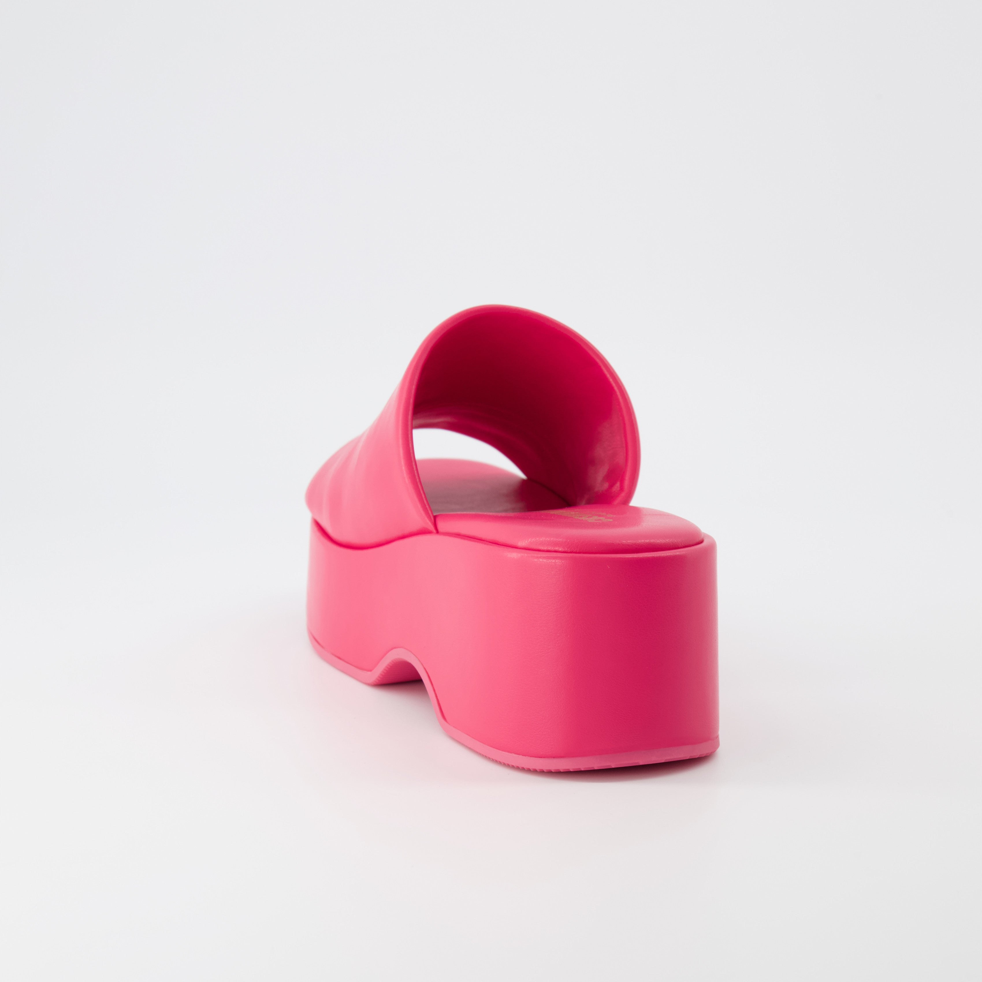 Spin One-Band Platform Sandal Hot Pink