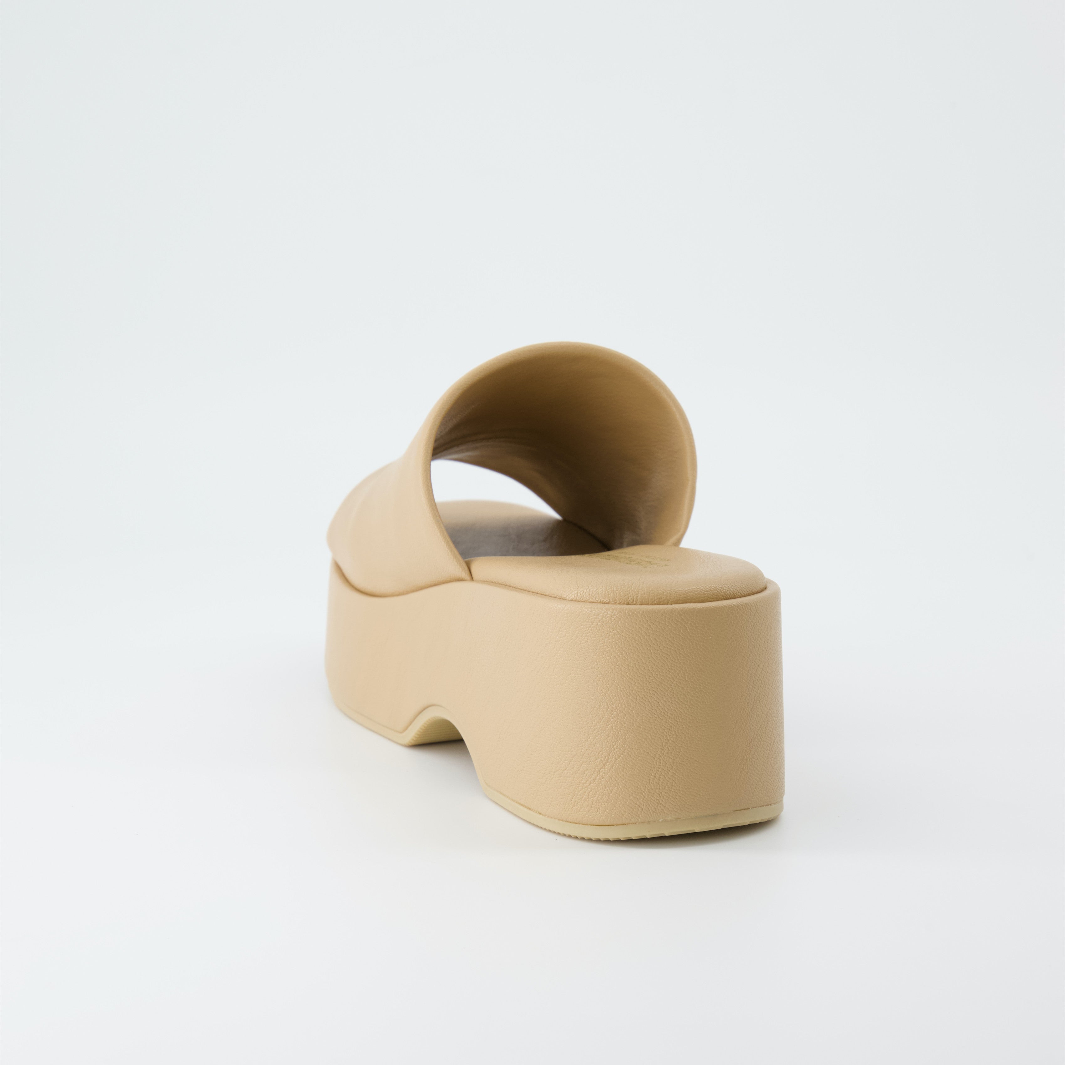 Spin One-Band Platform Sandal Tan