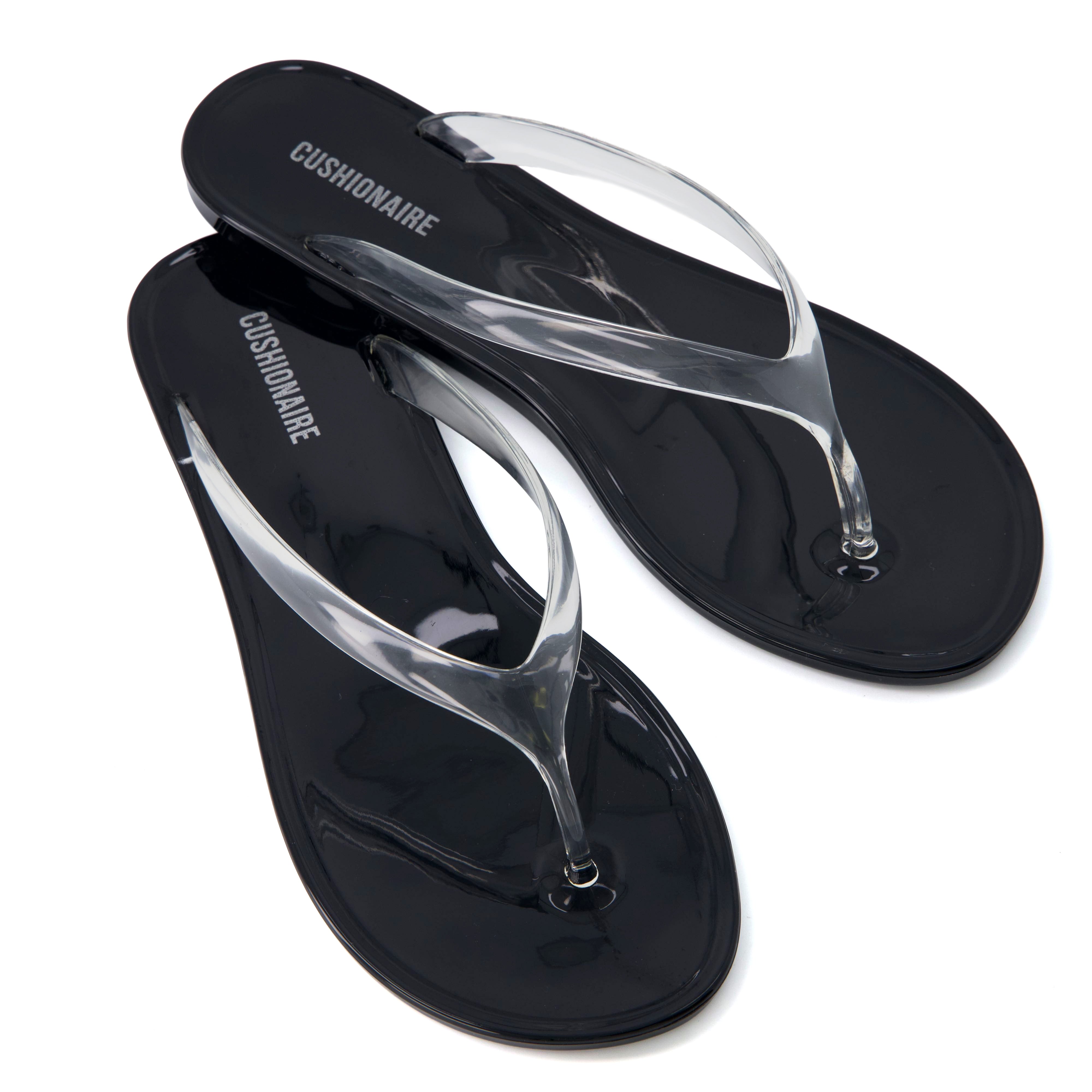 Splash Jelly Flip Flops Black Medium