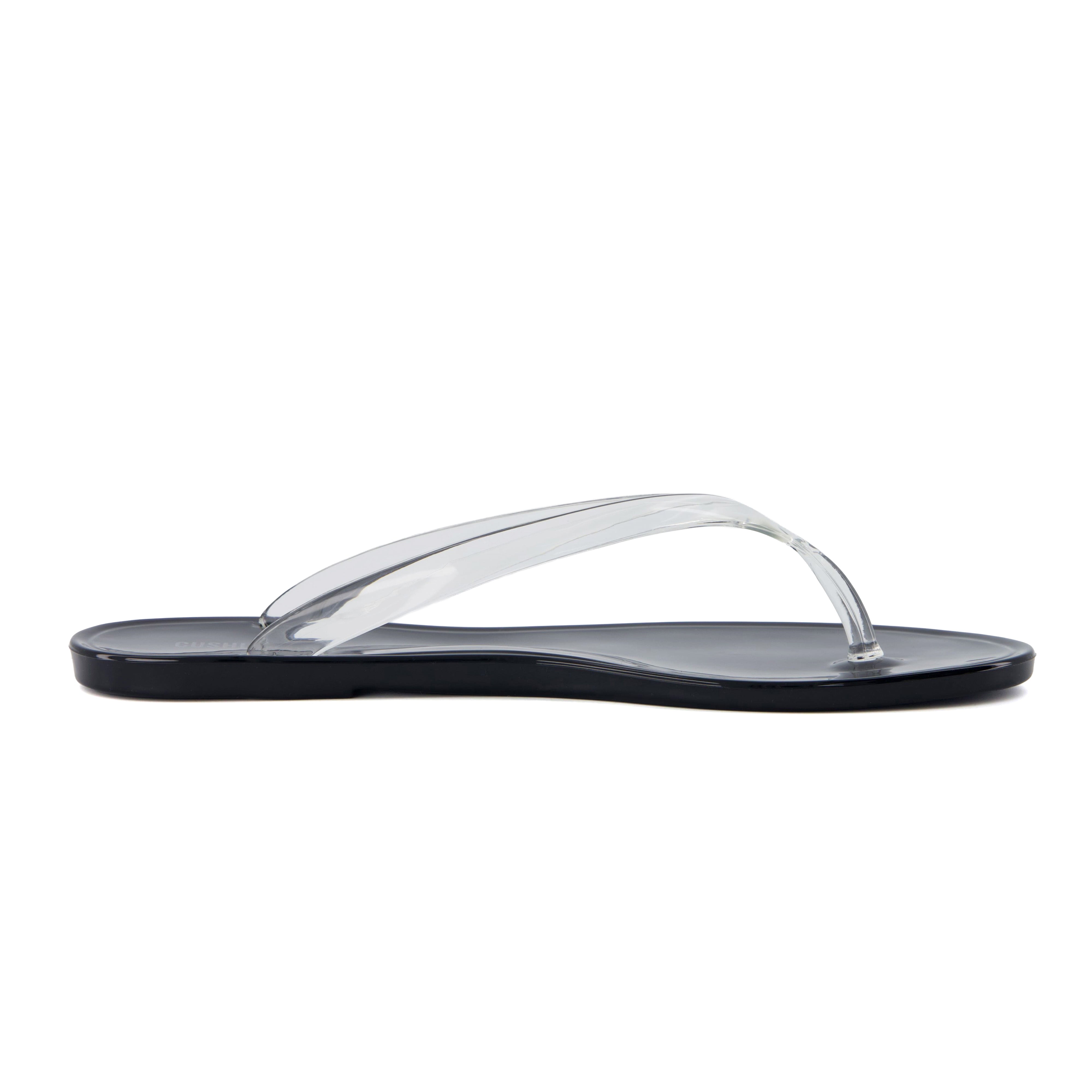 Splash Jelly Flip Flops Black Medium