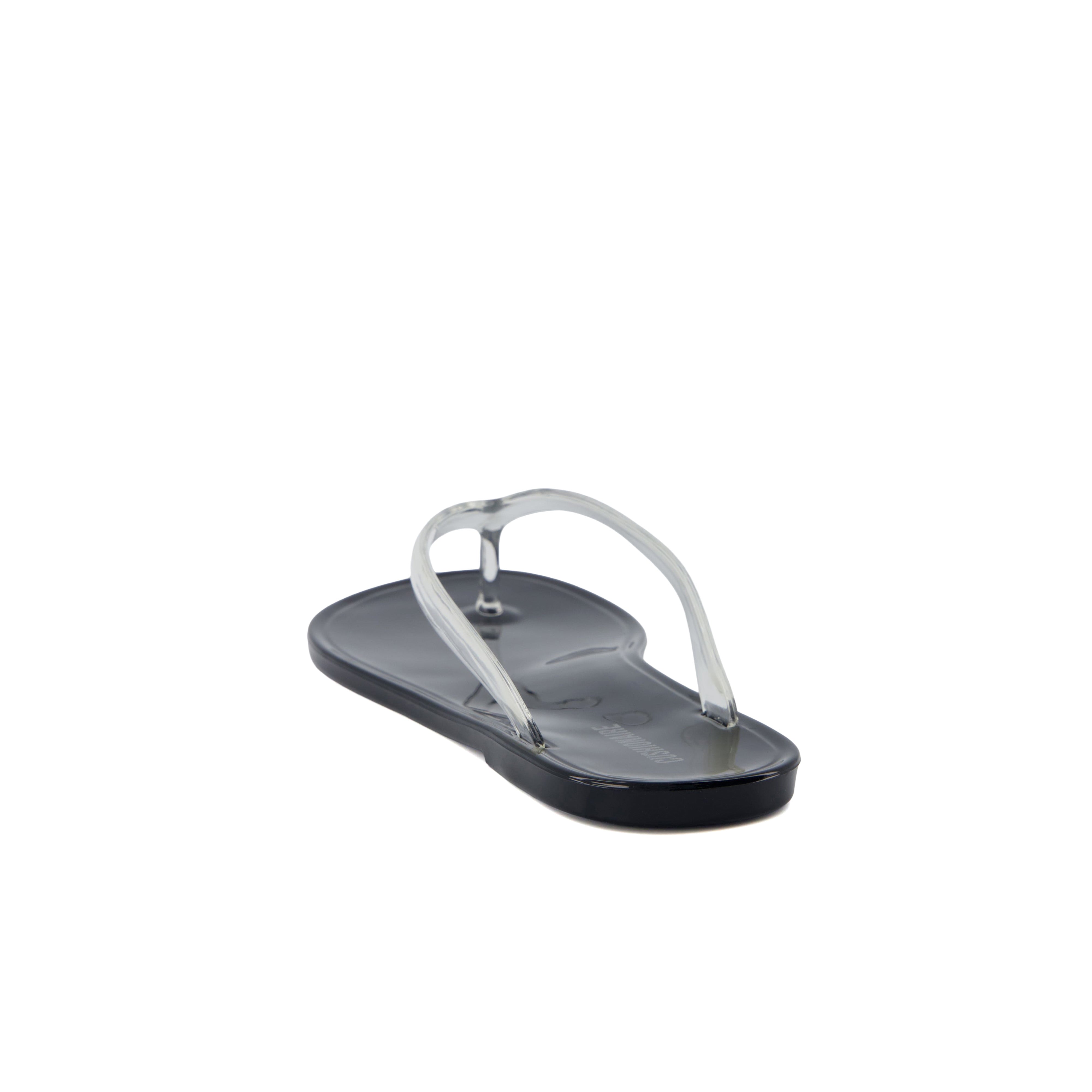 Splash Jelly Flip Flops Black Medium