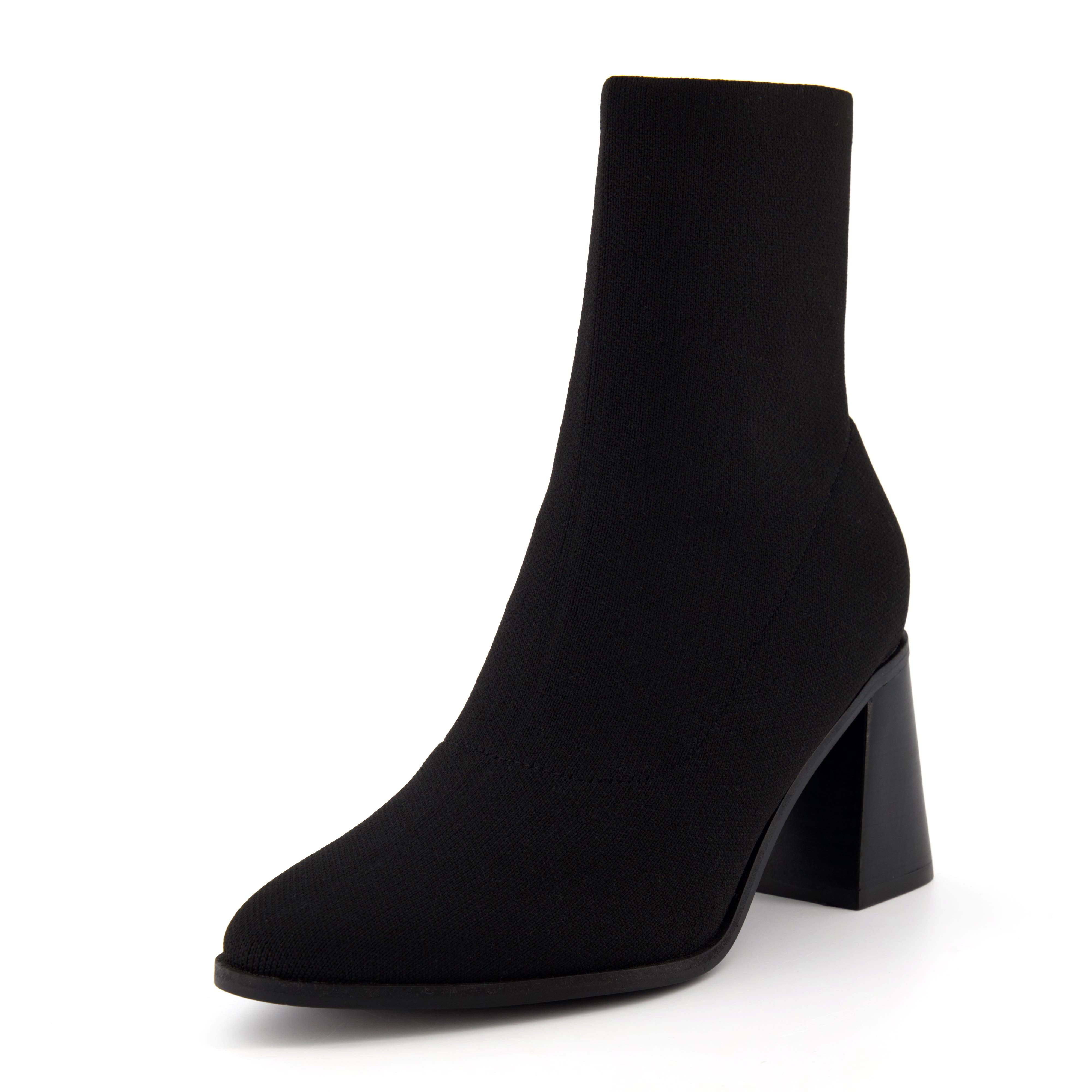 Sterling Stretch Knit Boot Black
