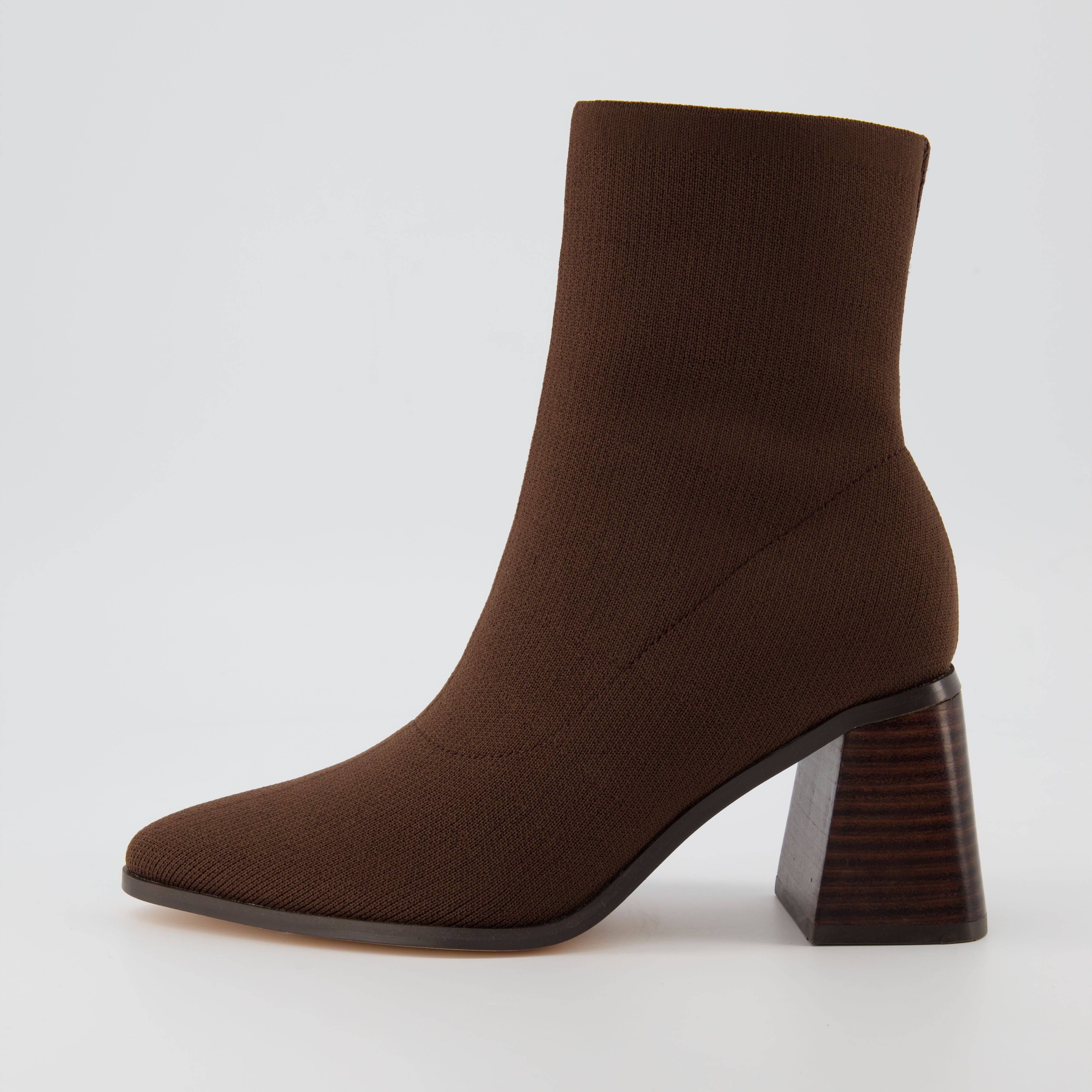 Sterling Stretch Knit Boot Brown