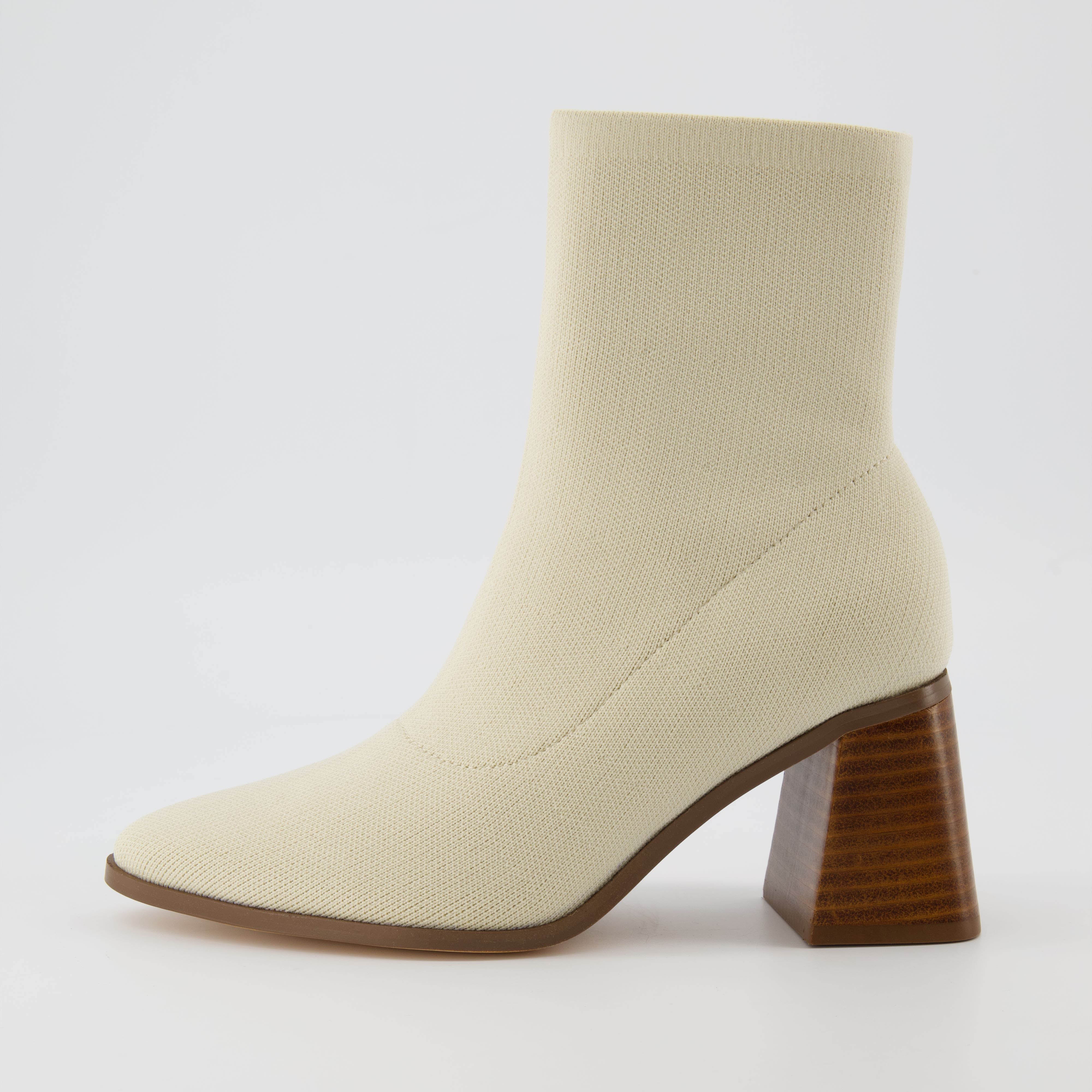 Sterling Stretch Knit Boot Ivory