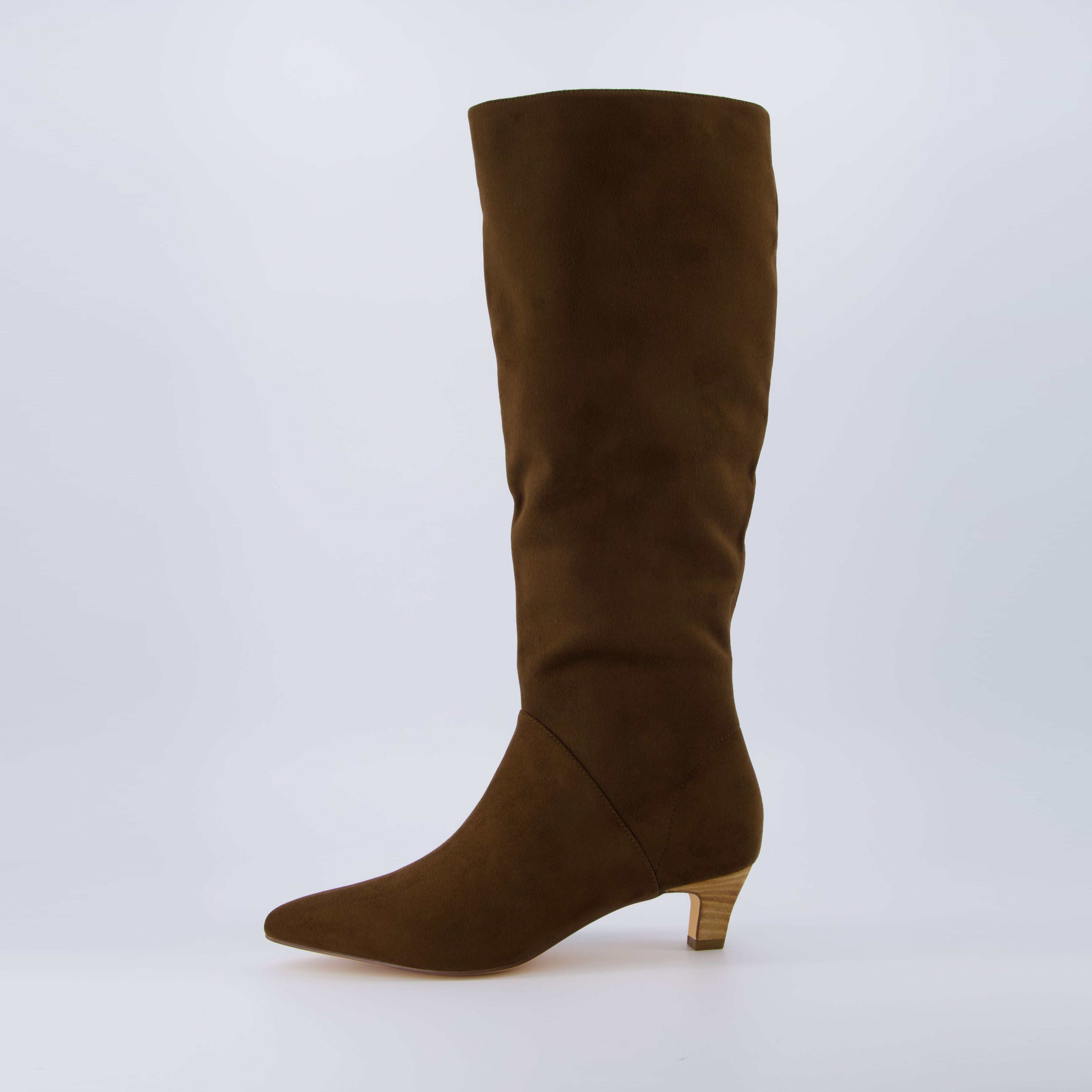 Stiles Tall Kitten Boot Brown
