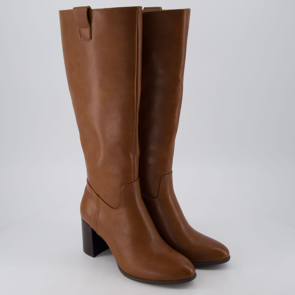 Strada Women's Knee High Boots Cognac Medium