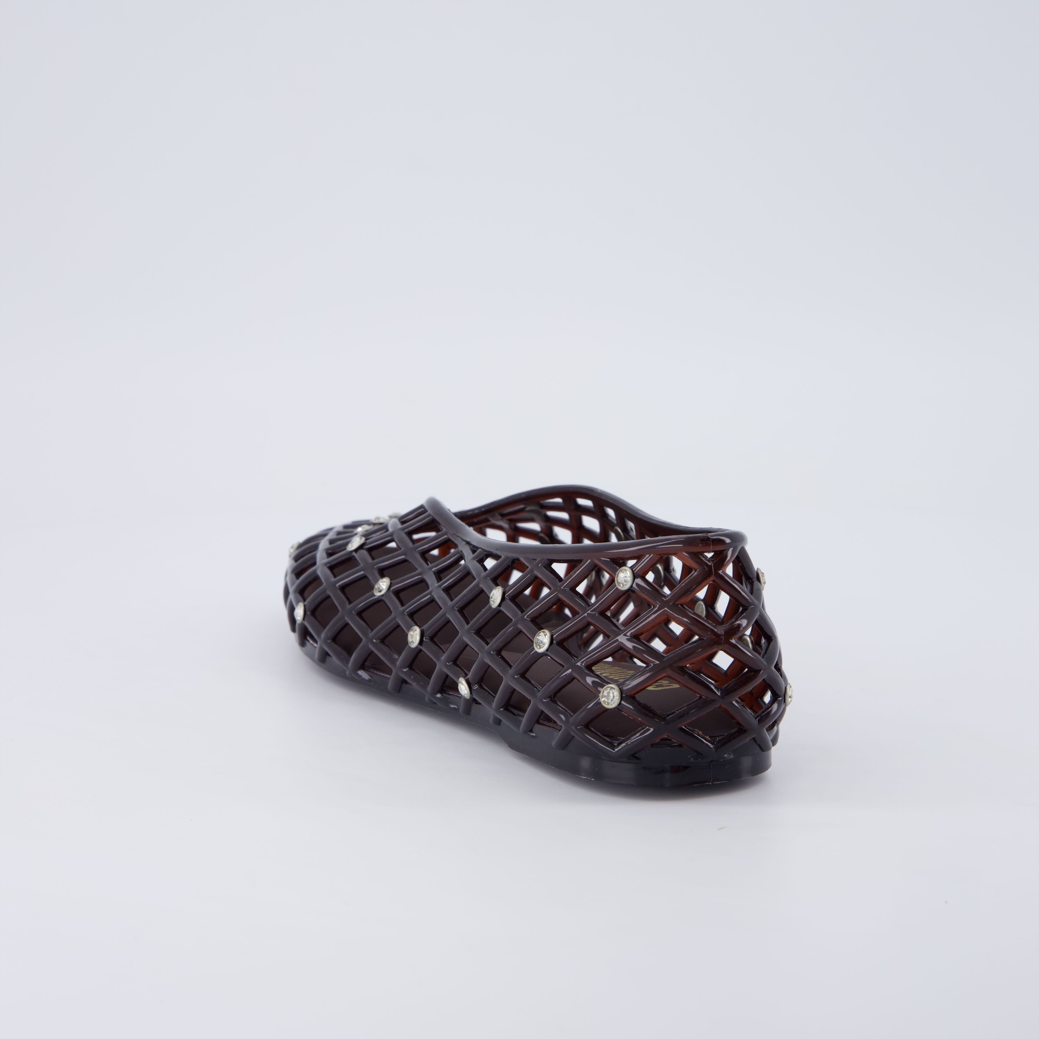 Sweets Ballet Jelly Flats CHOCOLATE Medium