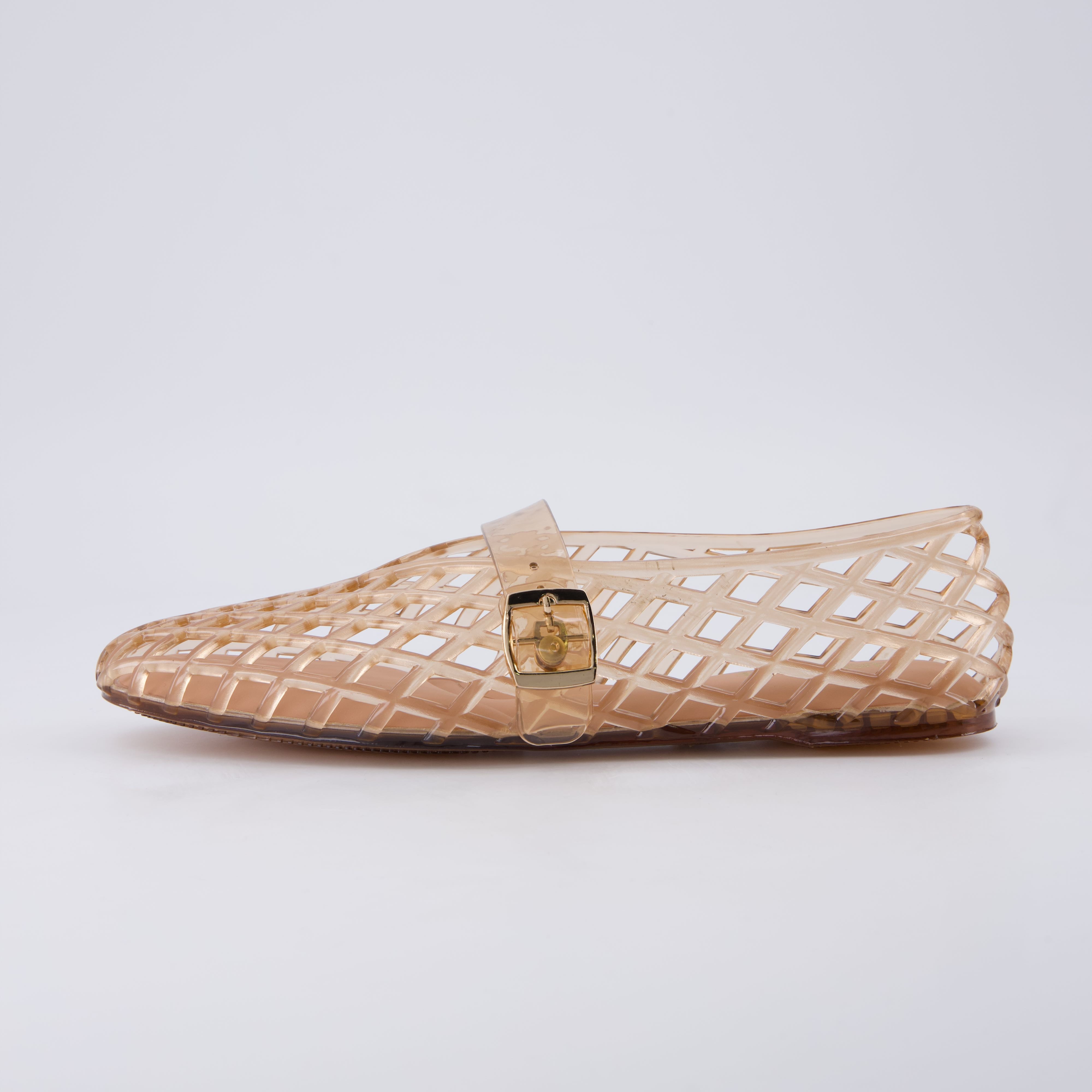 Syrup Jelly Mary Jane Flats Mocha Medium