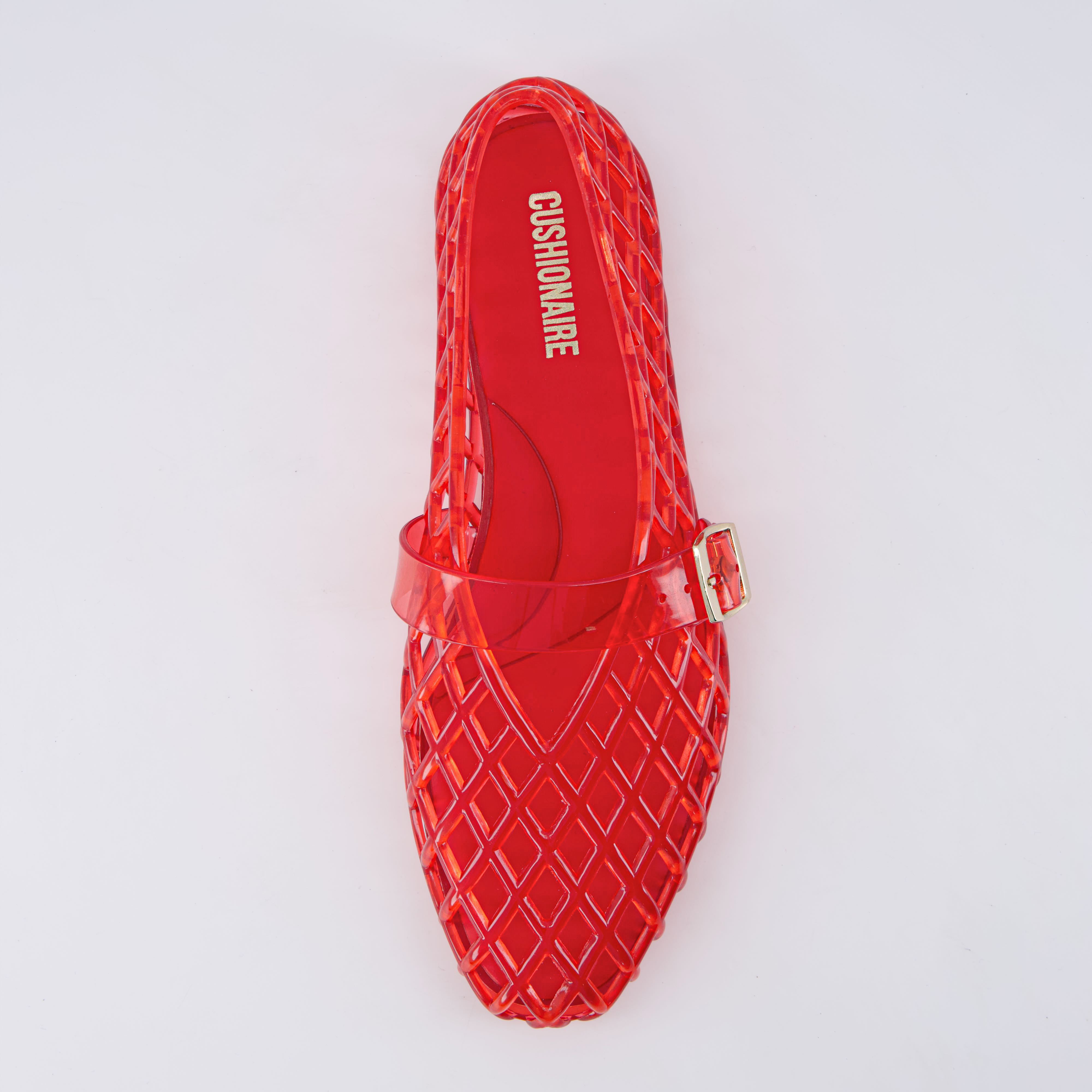 Syrup Jelly Mary Jane Flats Red Medium