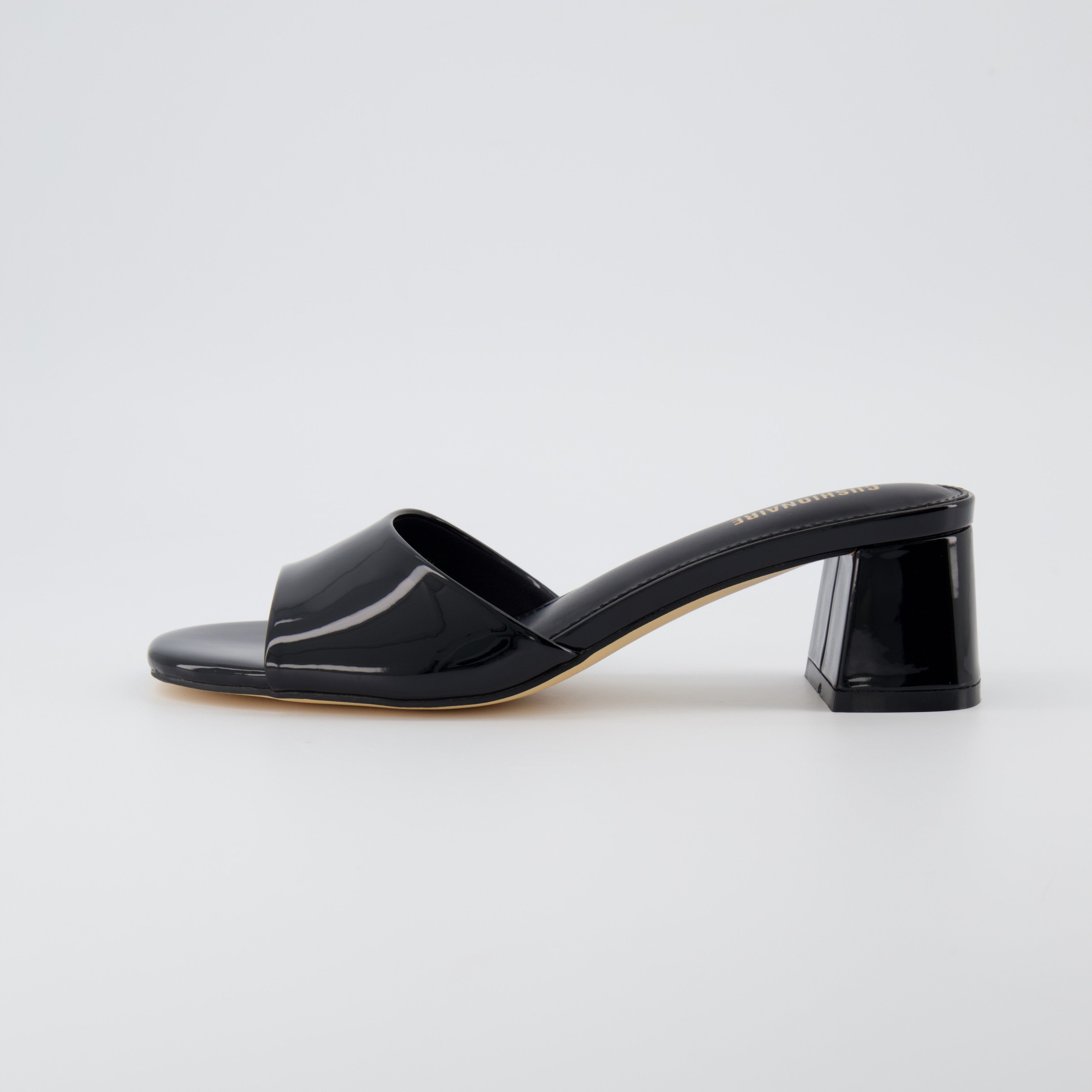 Taboo One Band Dress Sandal Black Patent