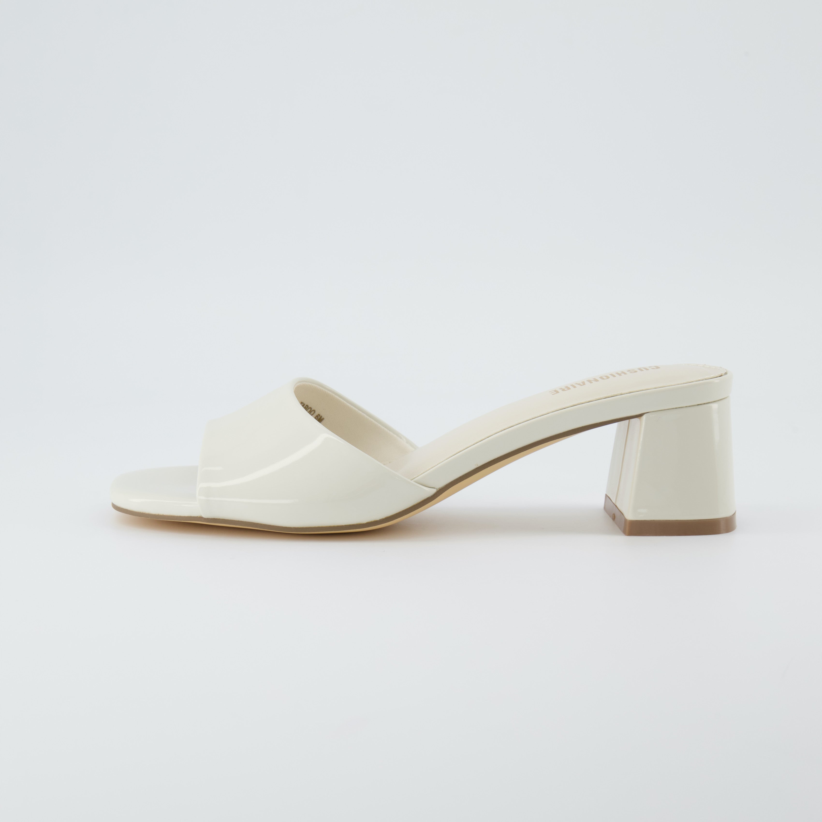 Taboo One Band Dress Sandal Bone Patent