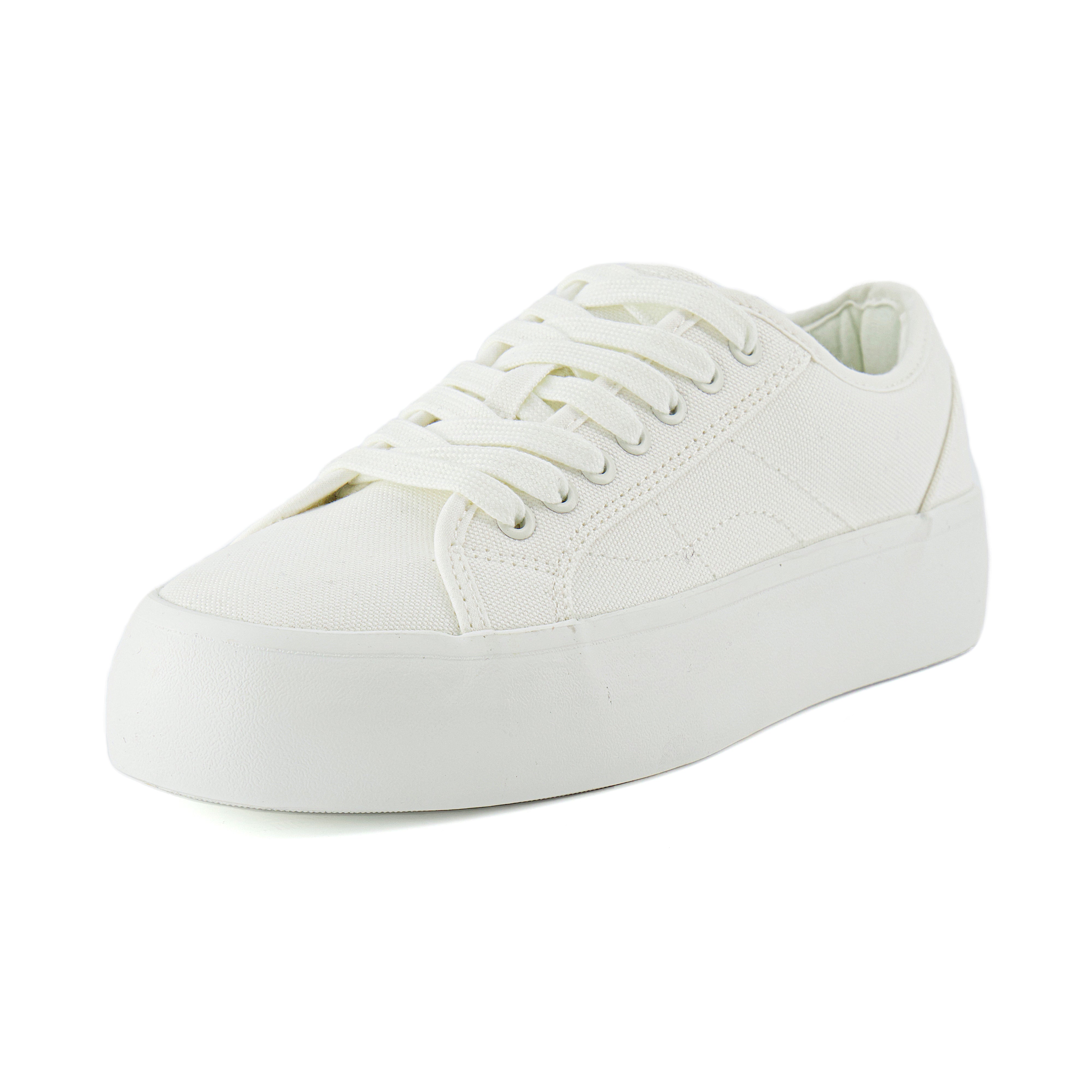 Tag Low Top Canvas Sneaker White