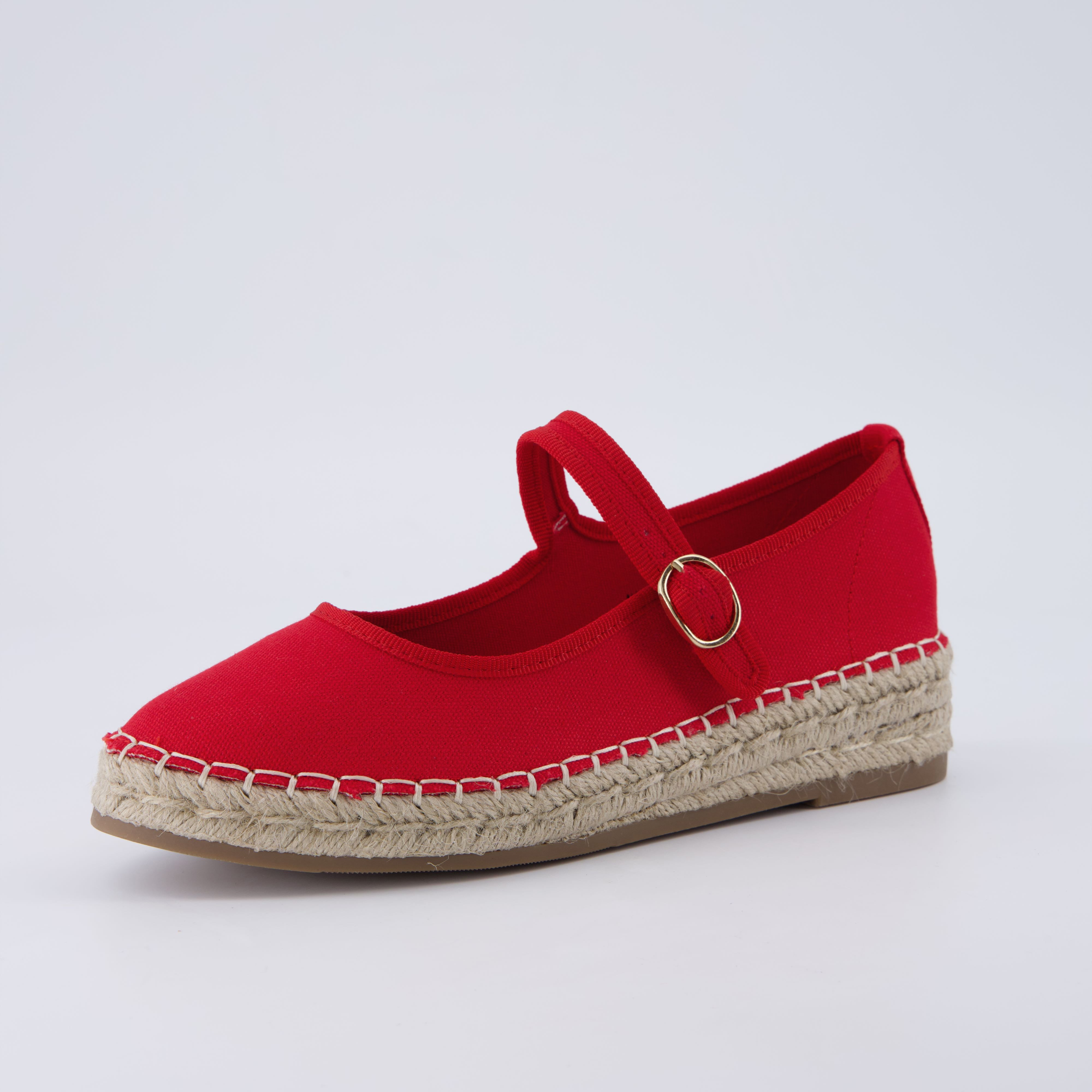 Tapas Canvas Flats Red