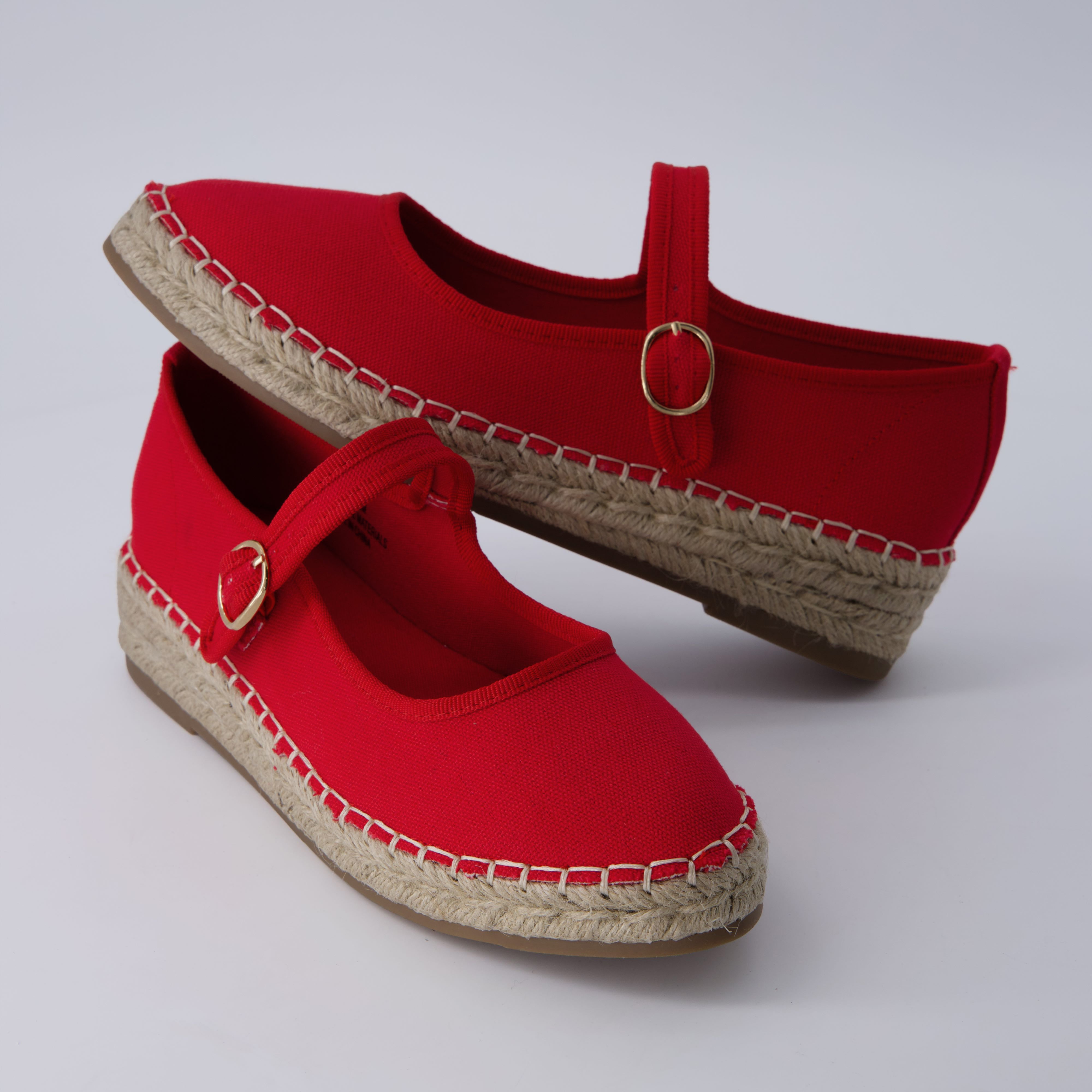 Tapas Canvas Flats Red