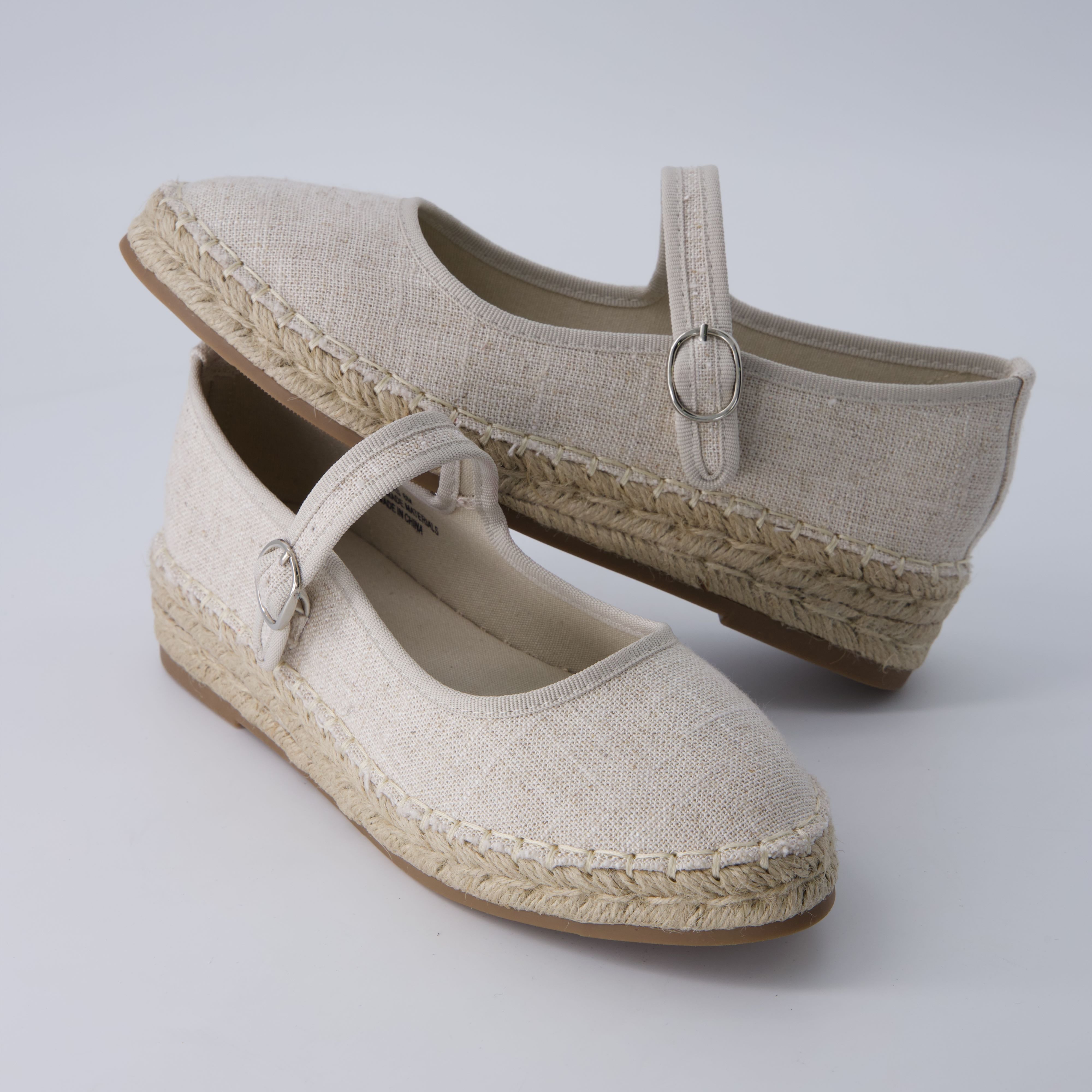 Tapas Canvas Flats Beige