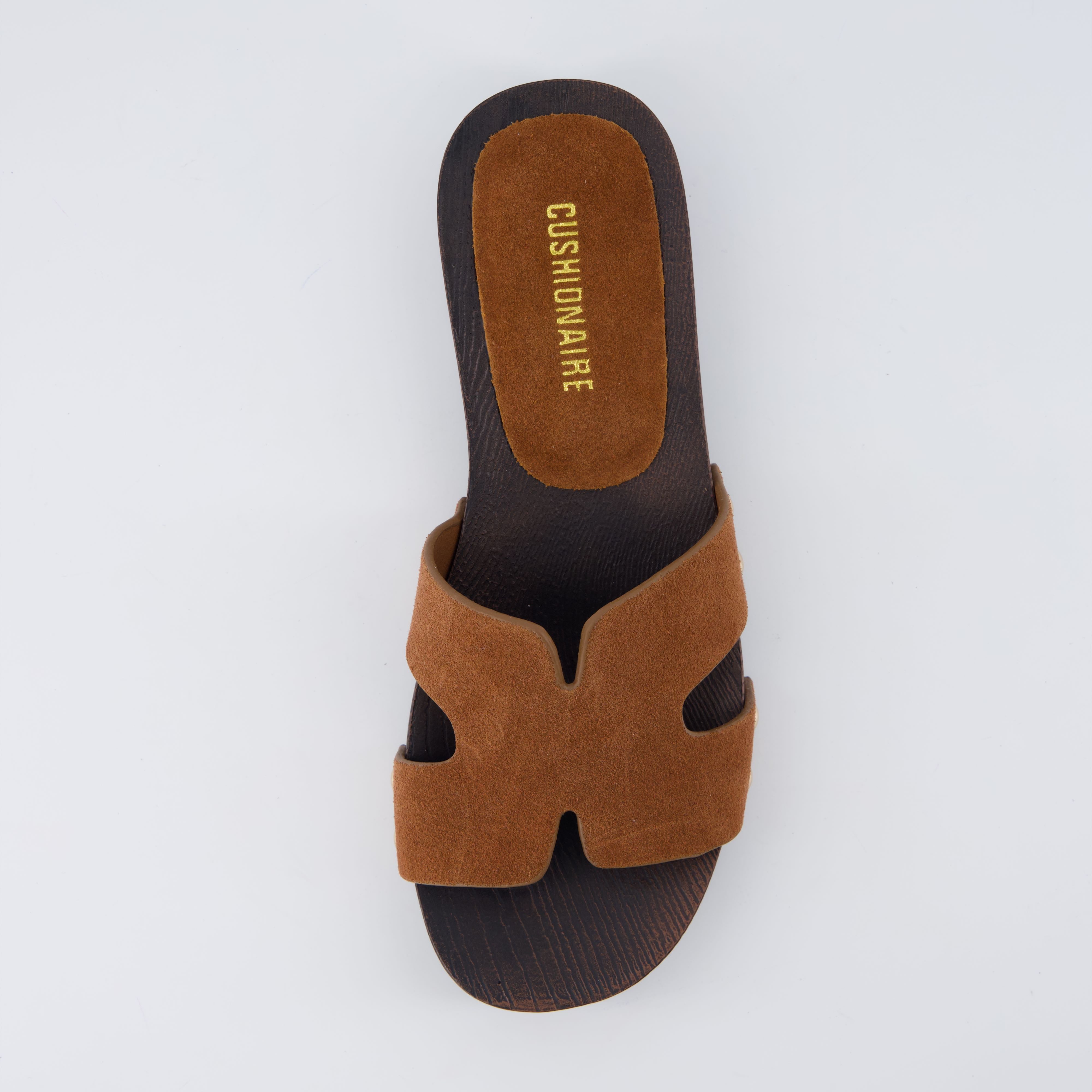 Thai-L Genuine Leather Platform Sandals Cognac Medium