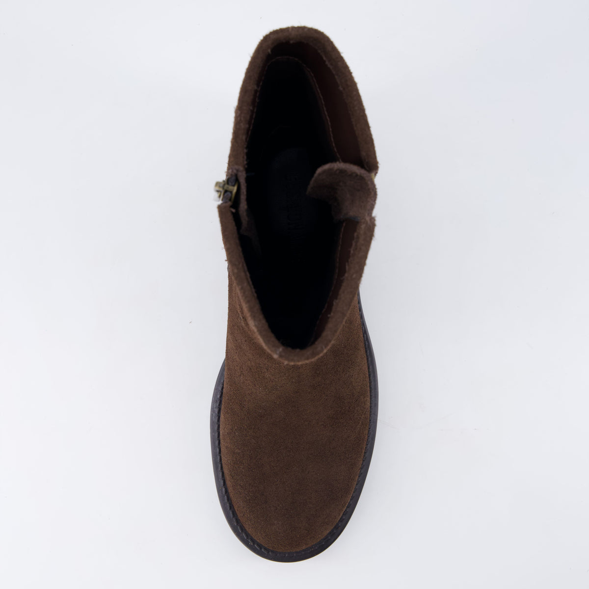 Tidy Suede Moto Boots Brown