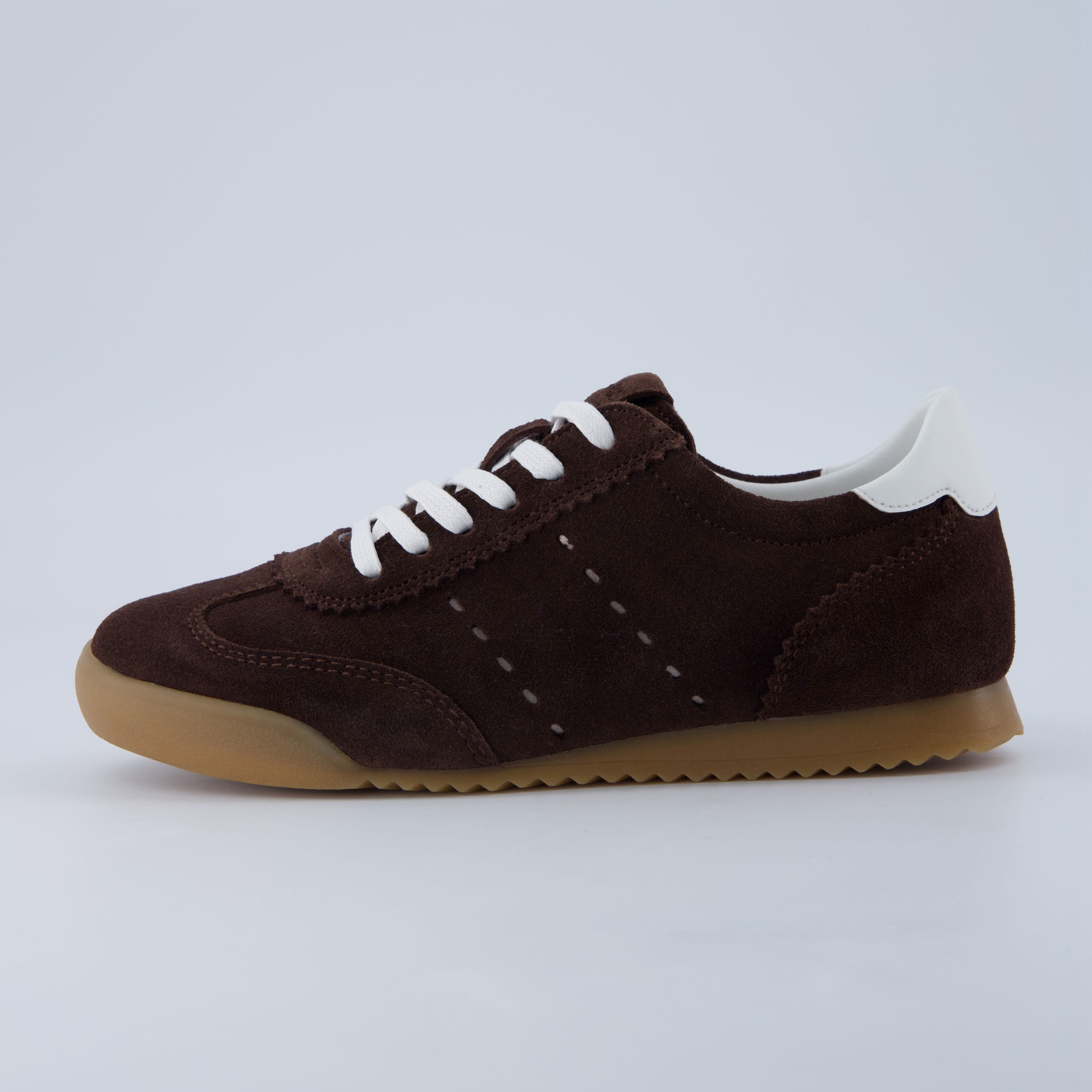 CUSHIONAIRE Tick Tock Sneaker Donna - Bassa In Pelle, Suola Gomma, Ispirazione Retrò, Plantare Imbottito