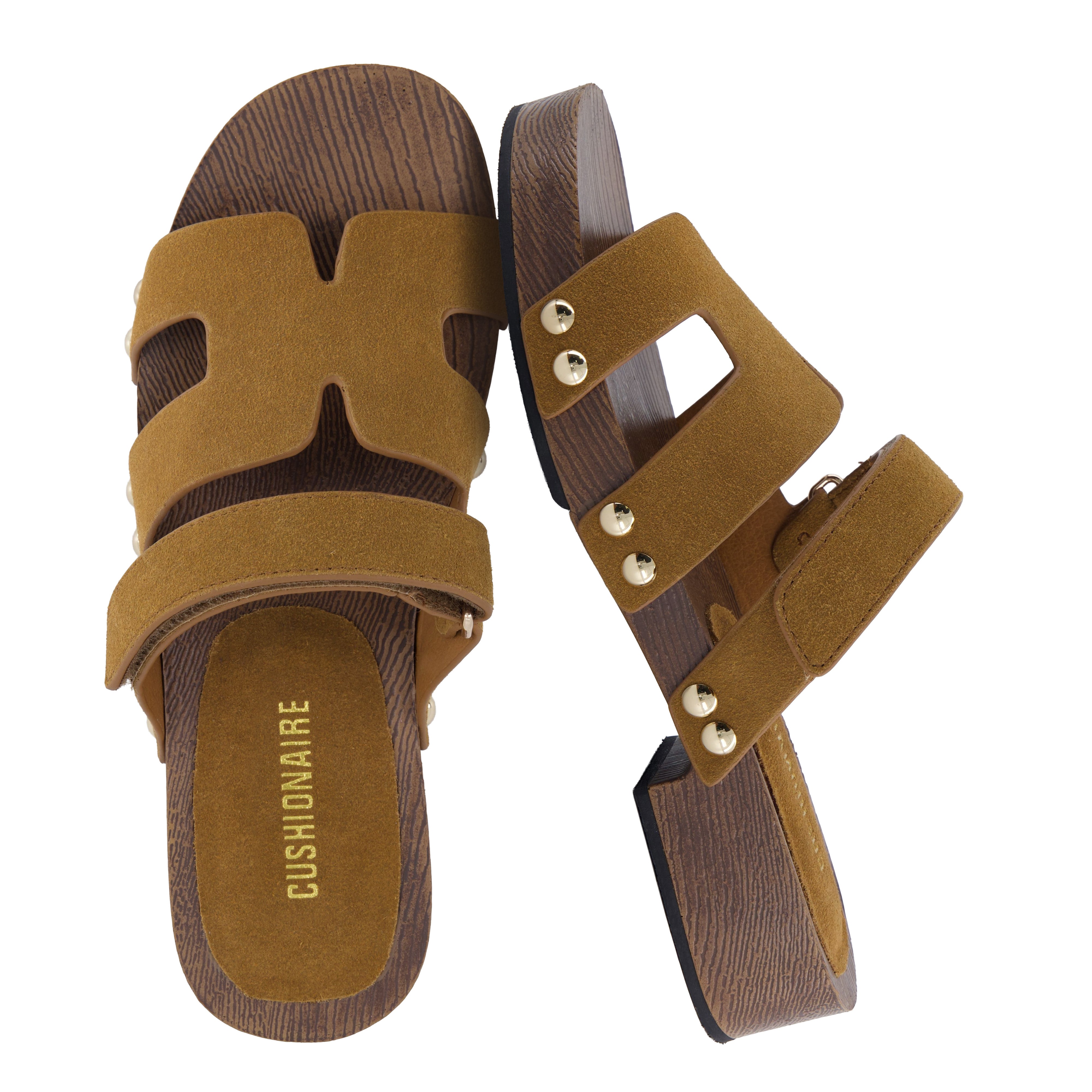 Tokyo Genuine Suede Sandals Chestnut