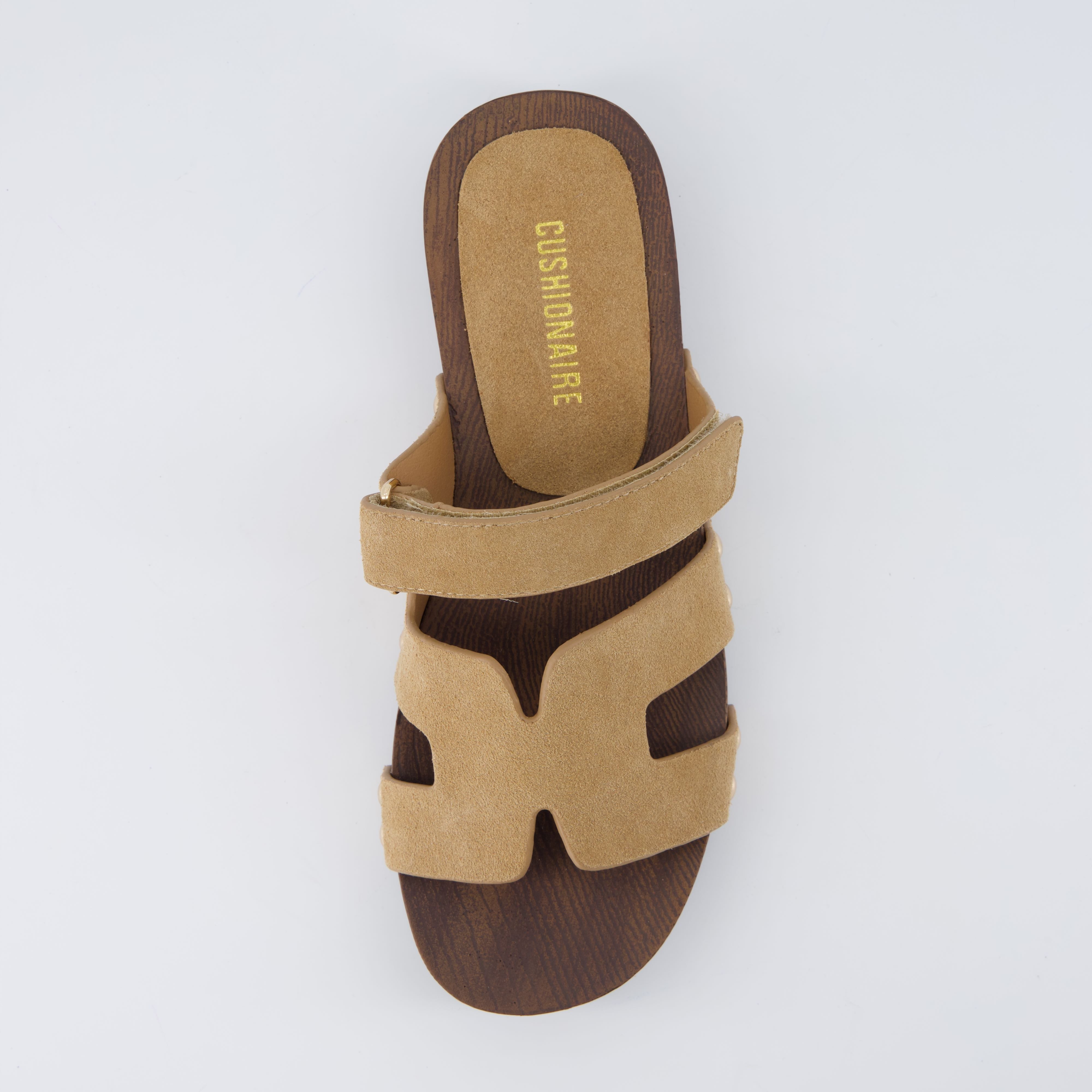 Tokyo Genuine Suede Sandals Taupe