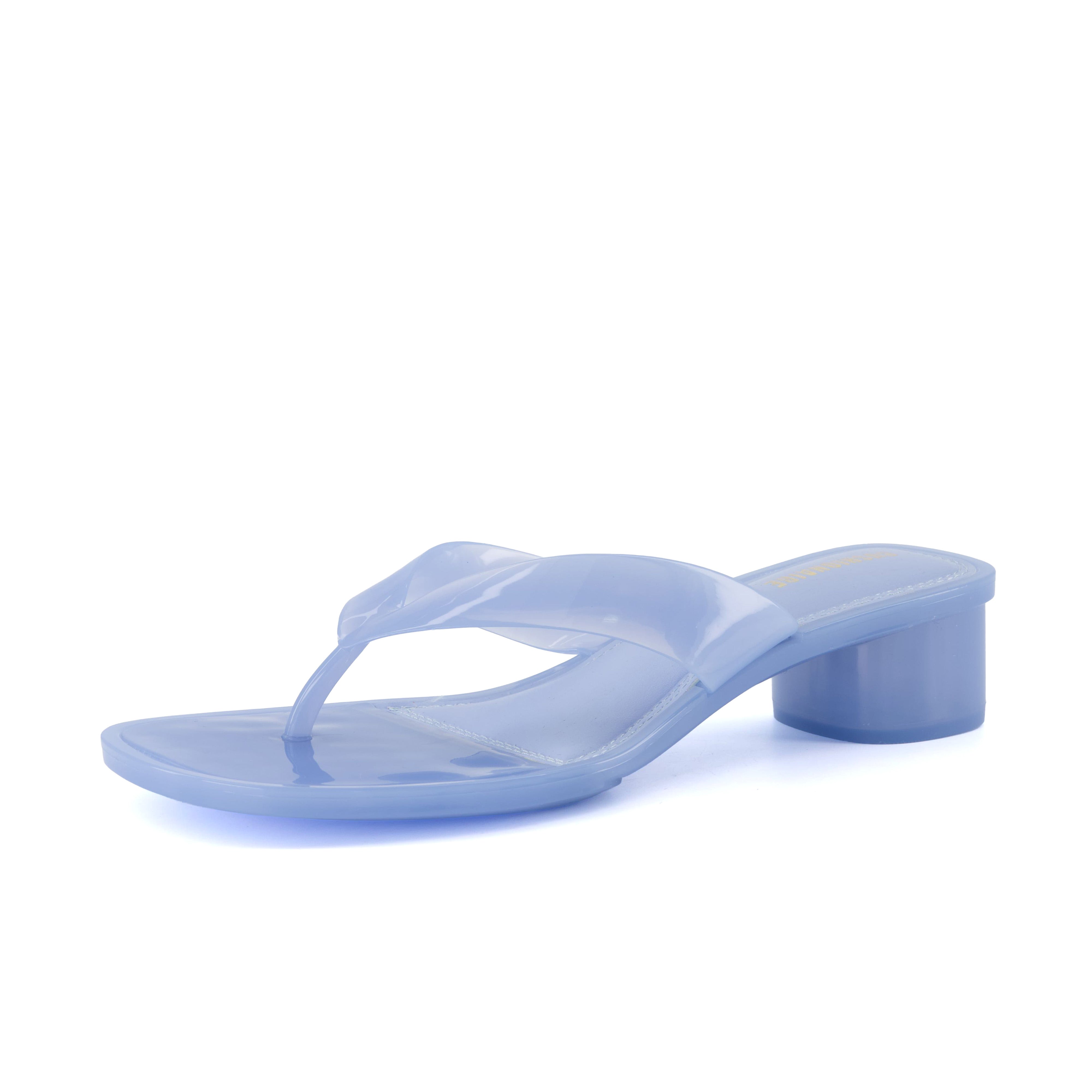 Toots Thong Strap Jelly Sandals BLUE Medium