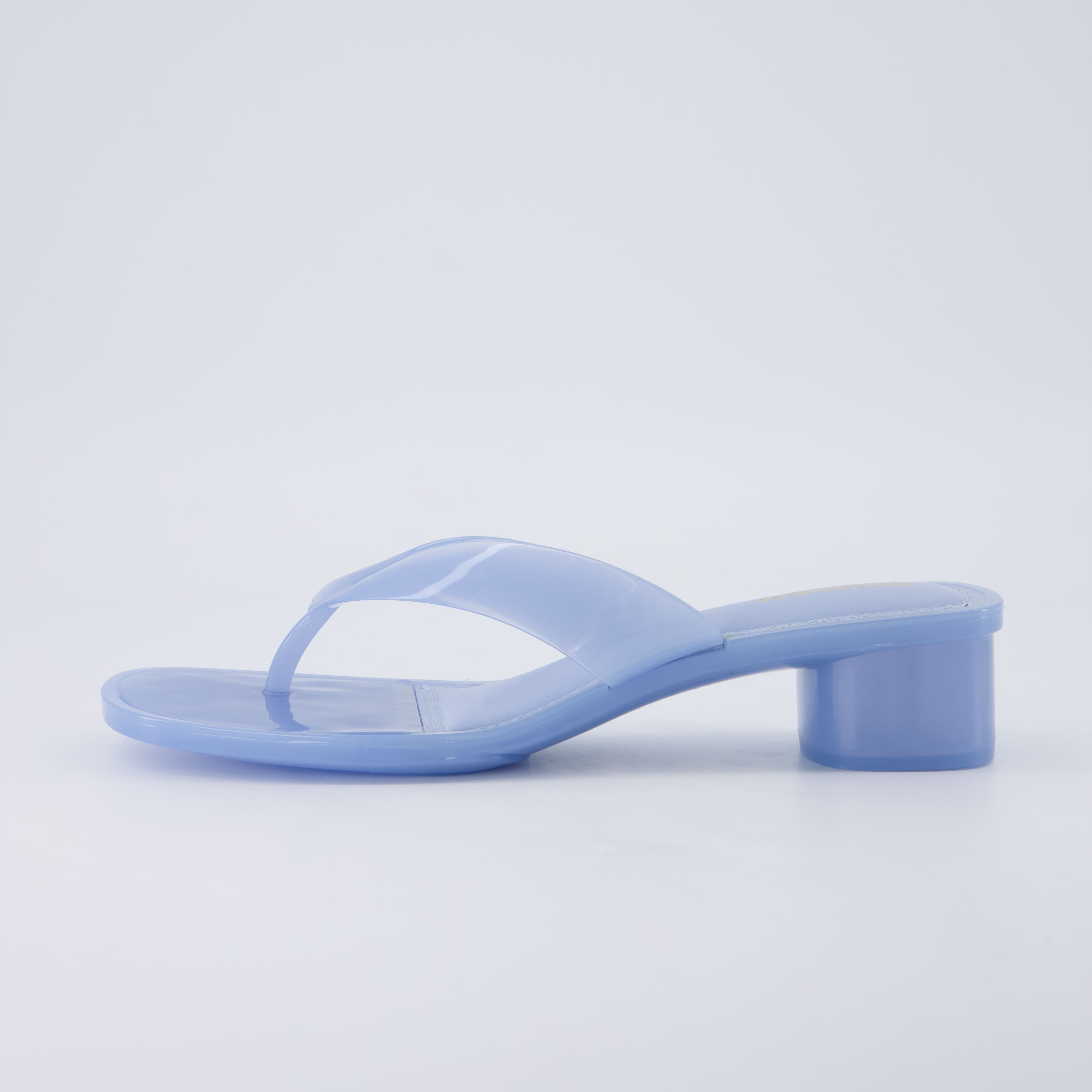 Toots Thong Strap Jelly Sandals BLUE Medium