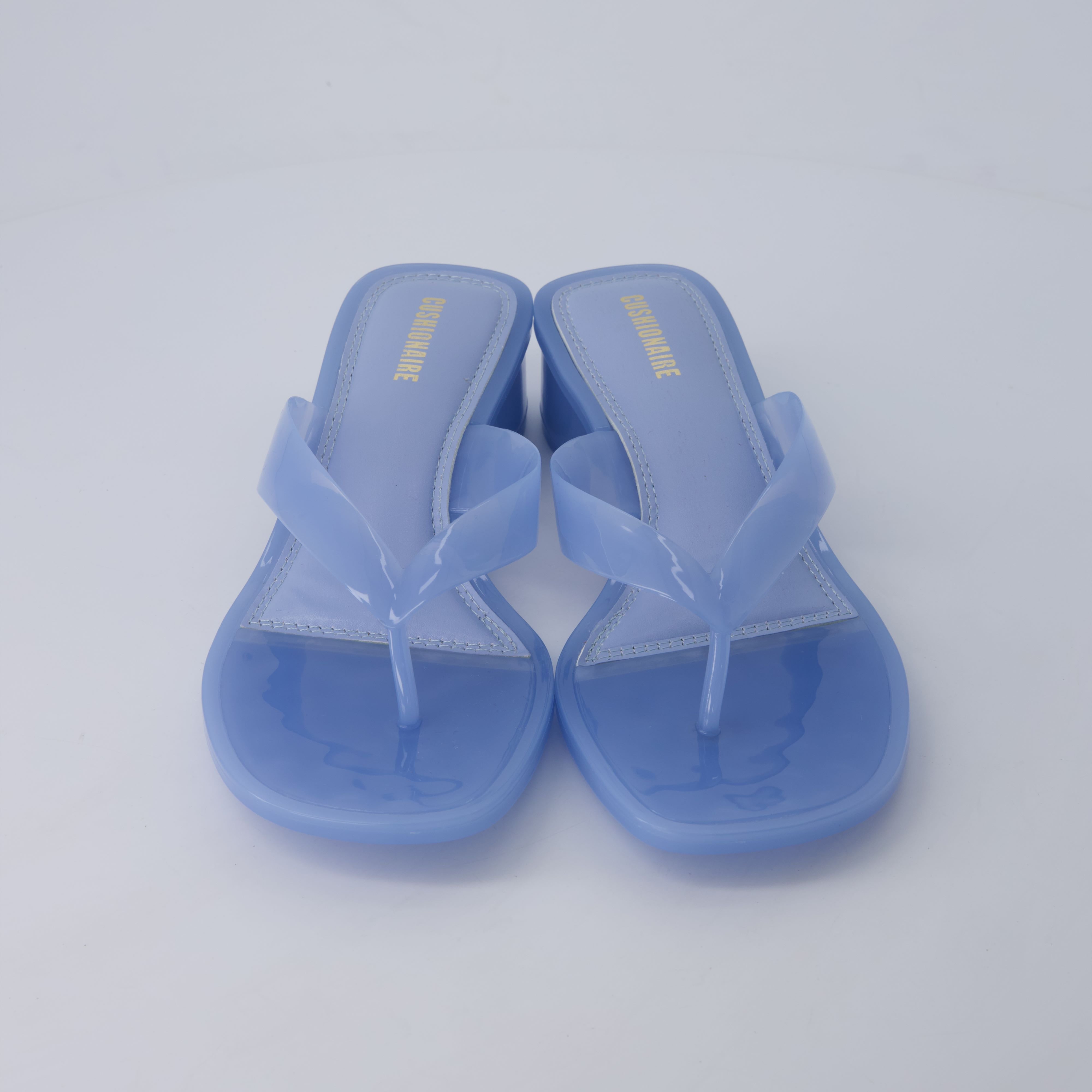 Toots Thong Strap Jelly Sandals BLUE Medium