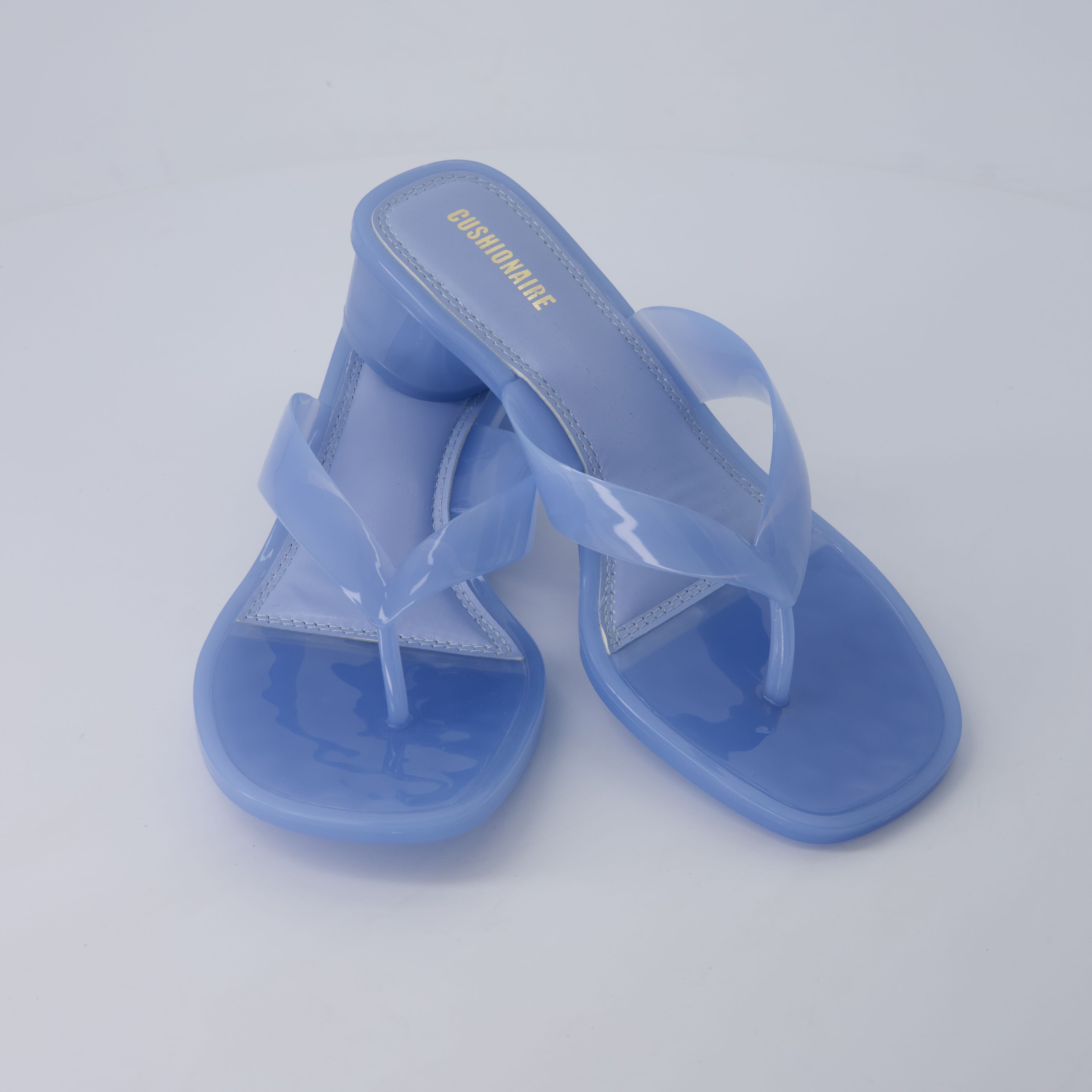 Toots Thong Strap Jelly Sandals BLUE Medium