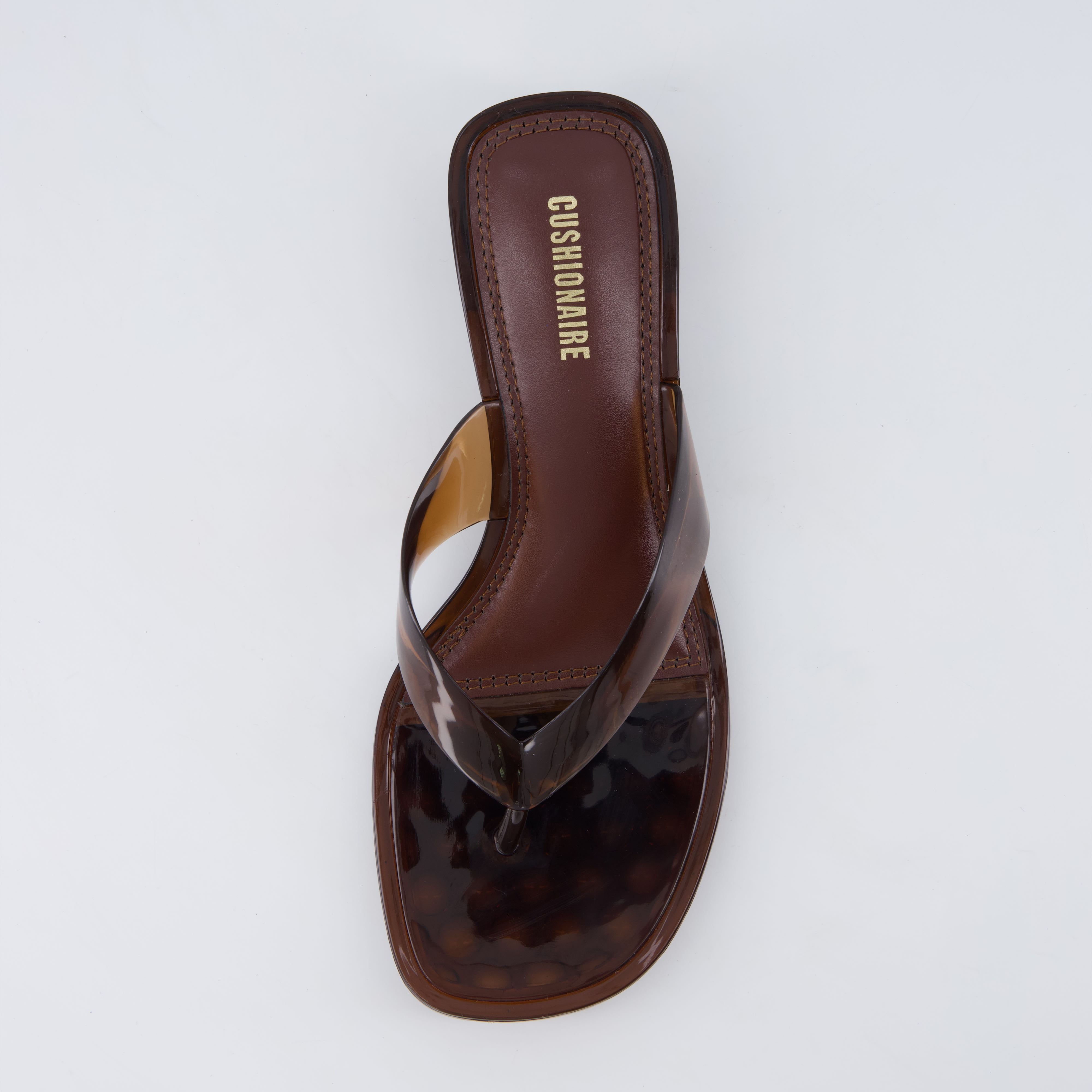 Toots Thong Strap Jelly Sandals CHOCOLATE Medium