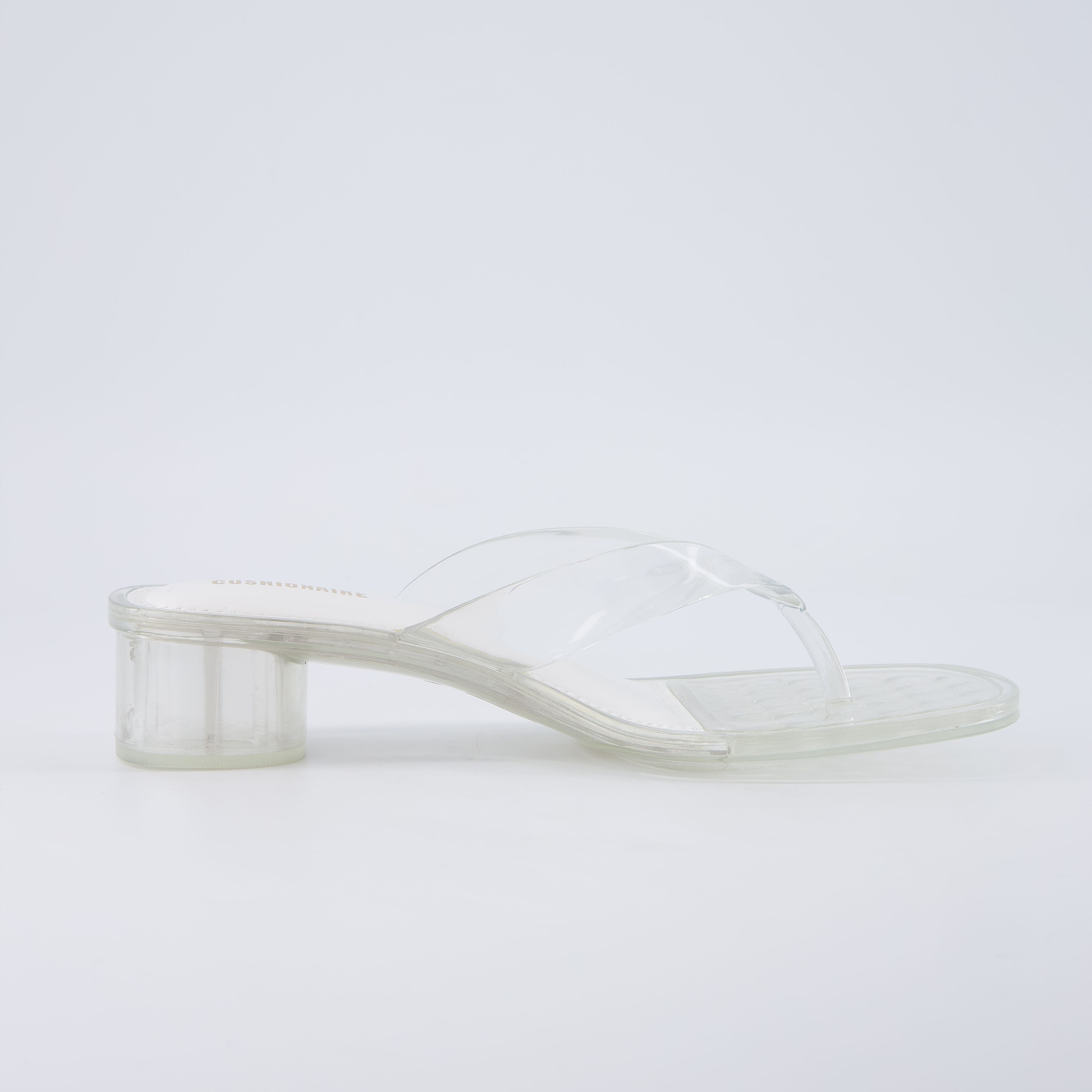 Toots Thong Strap Jelly Sandals CLEAR Medium