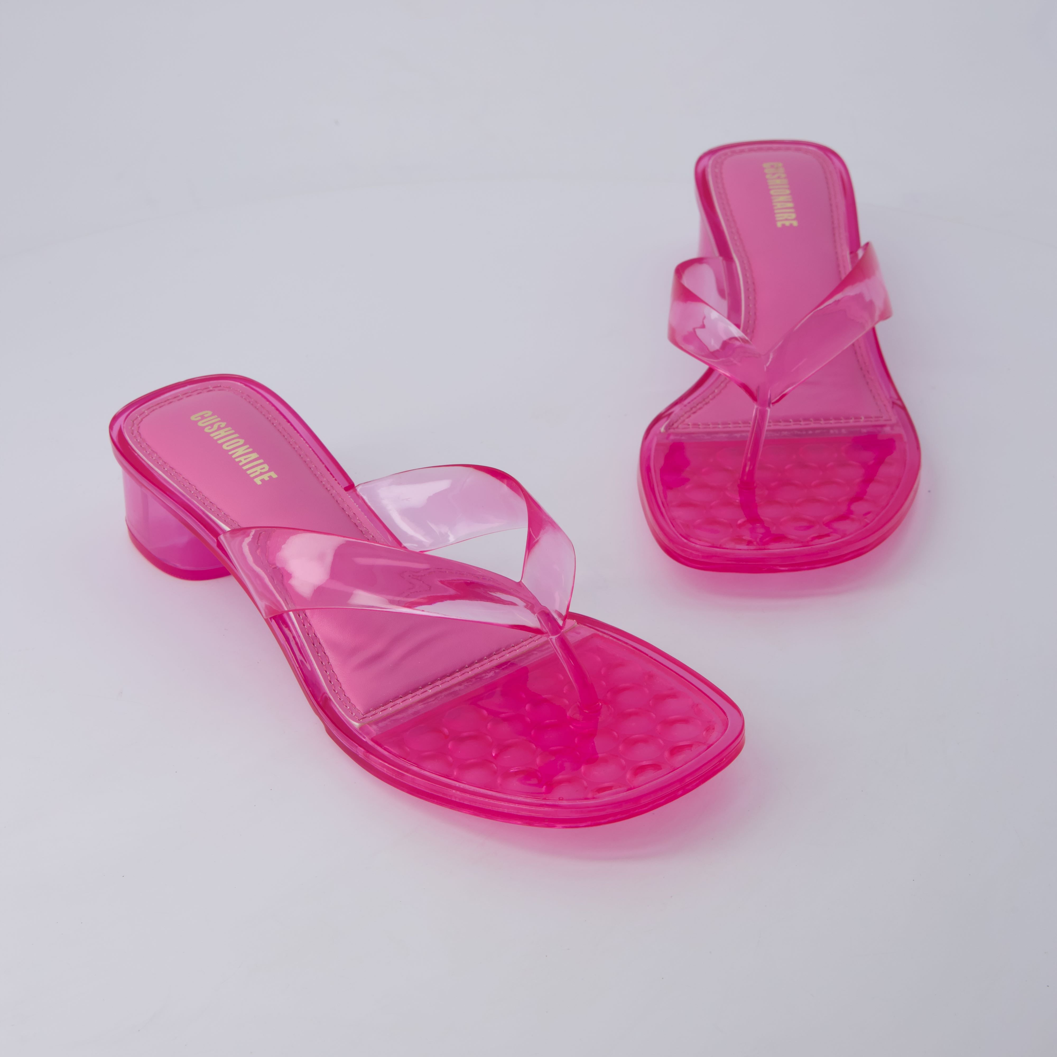 Toots Thong Strap Jelly Sandals PINK Medium
