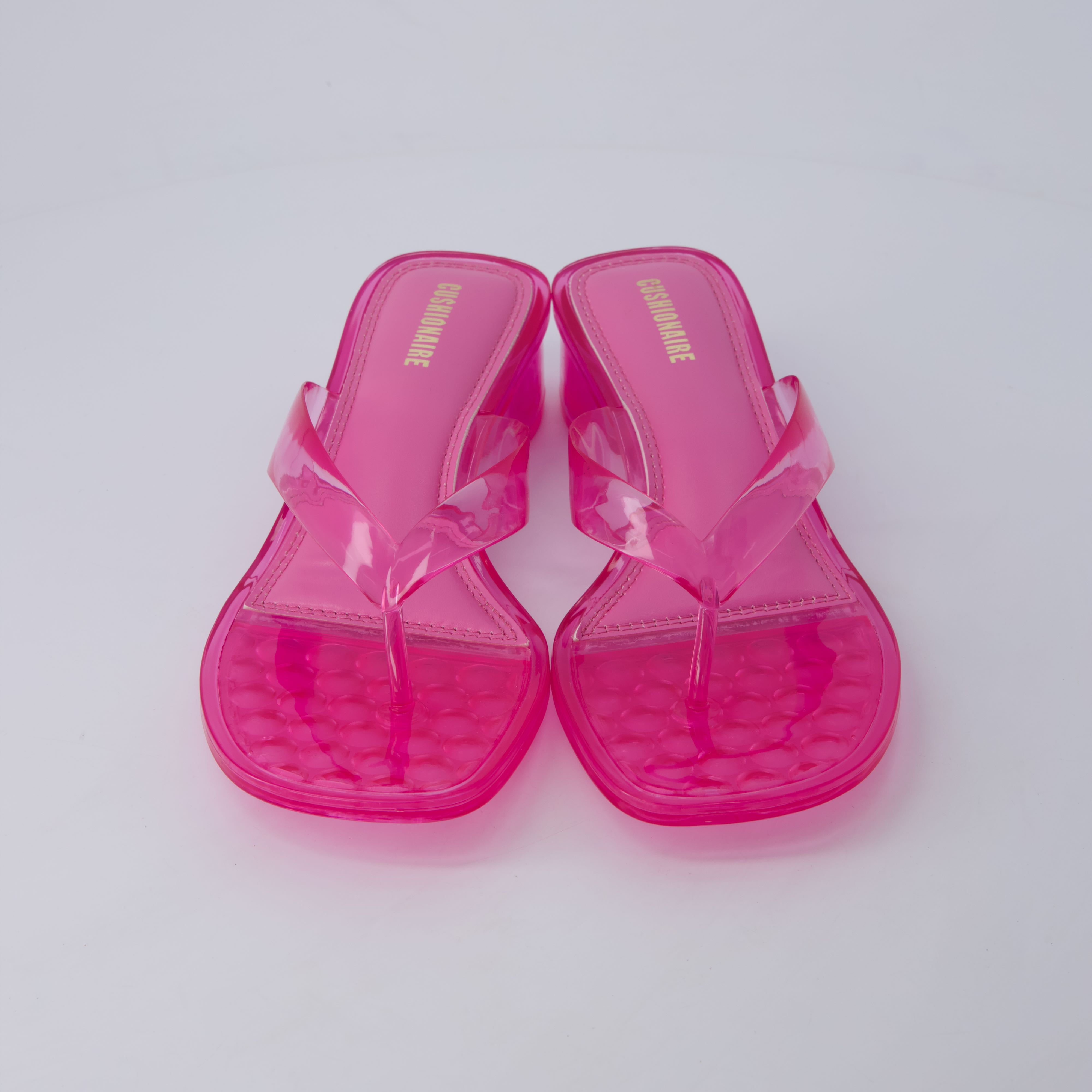 Toots Thong Strap Jelly Sandals PINK Medium
