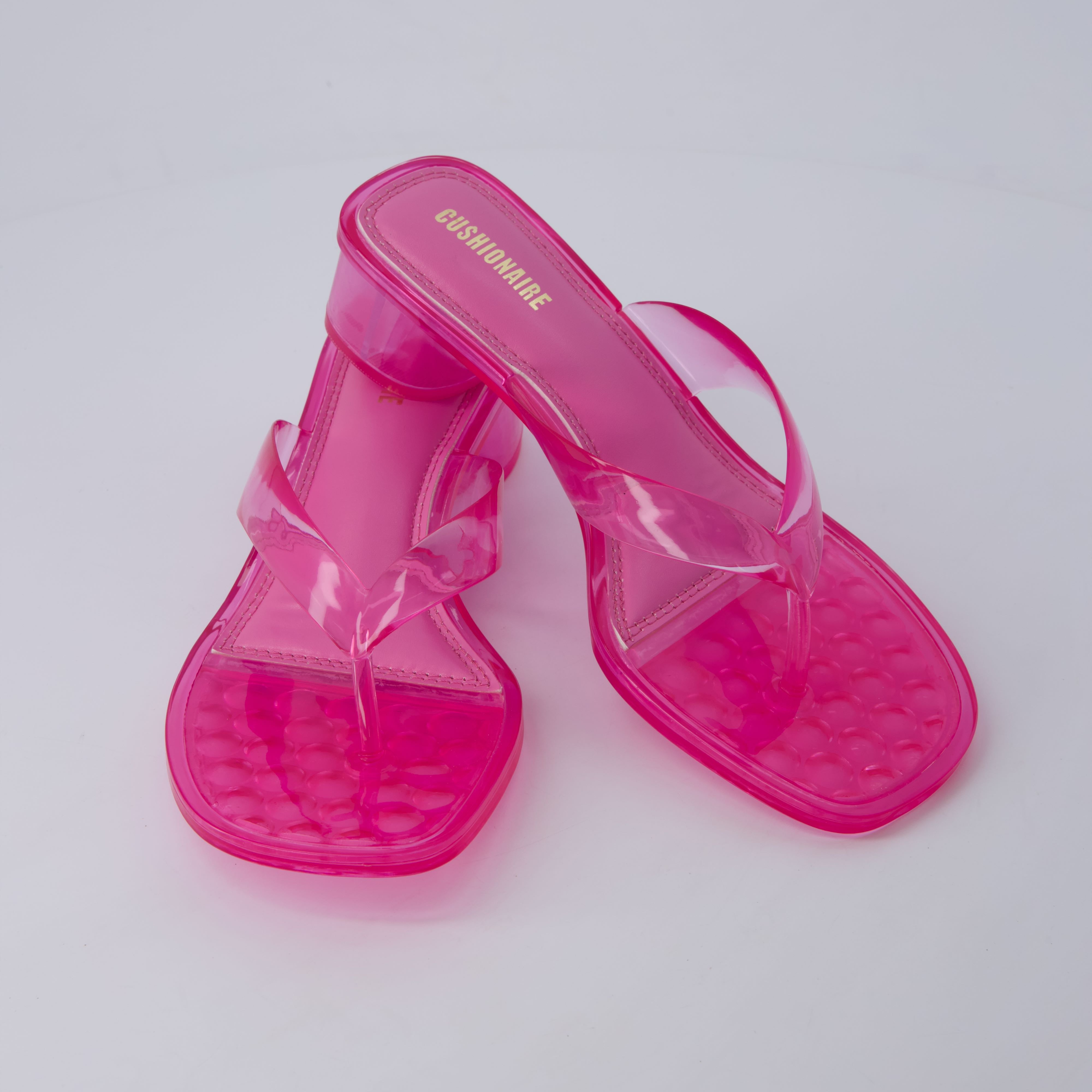 Toots Thong Strap Jelly Sandals PINK Medium