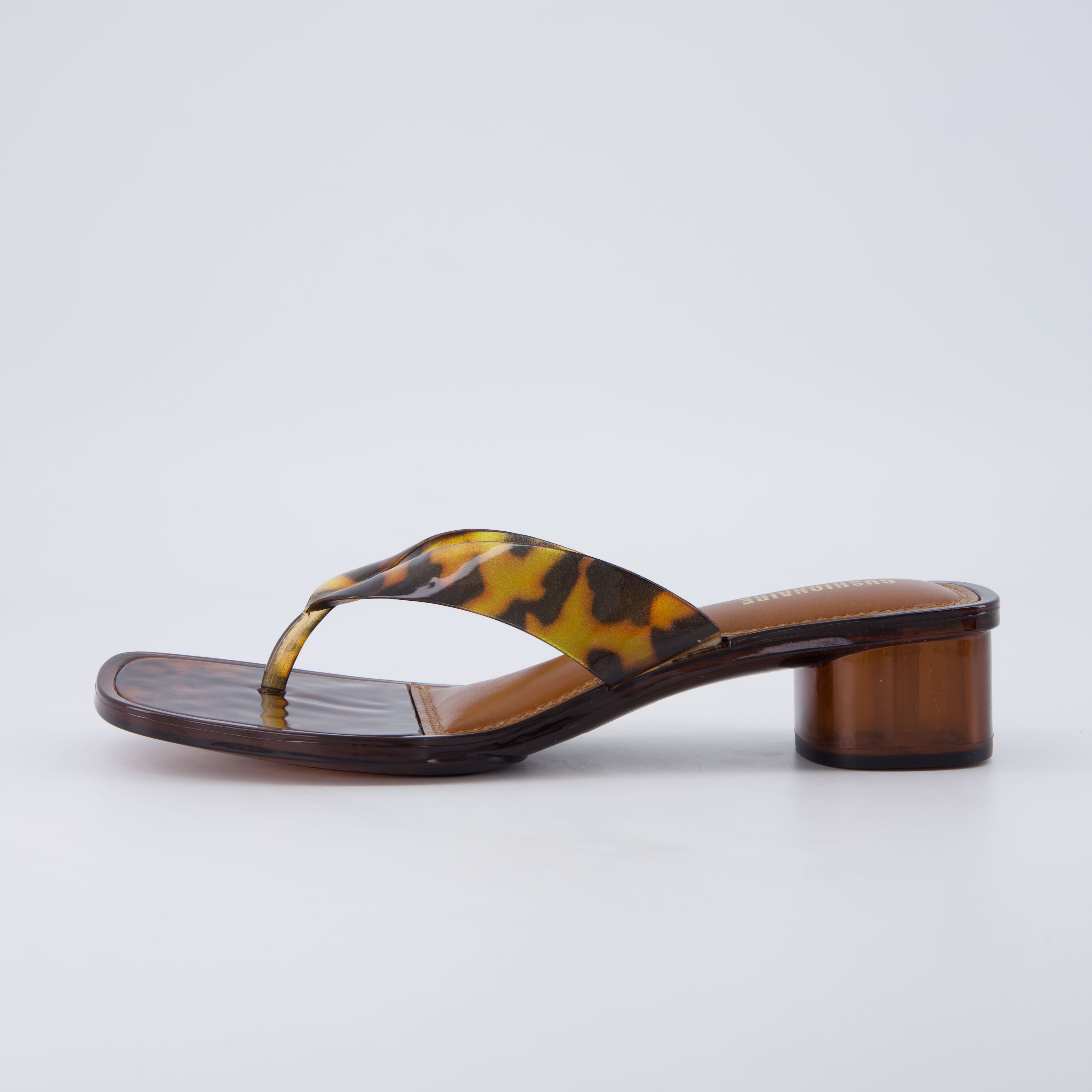 Toots Thong Strap Jelly Sandals TORTOISE Medium