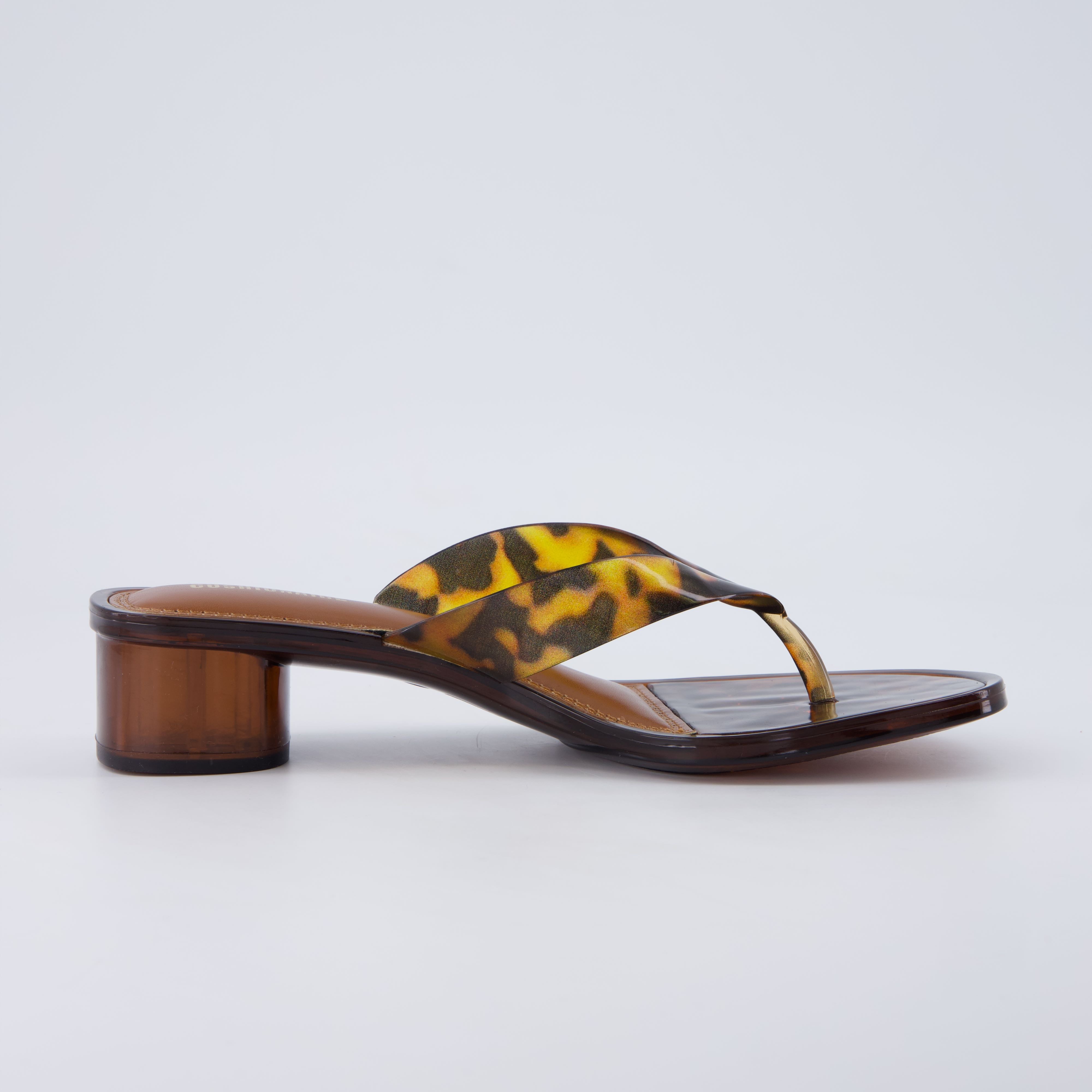 Toots Thong Strap Jelly Sandals TORTOISE Medium