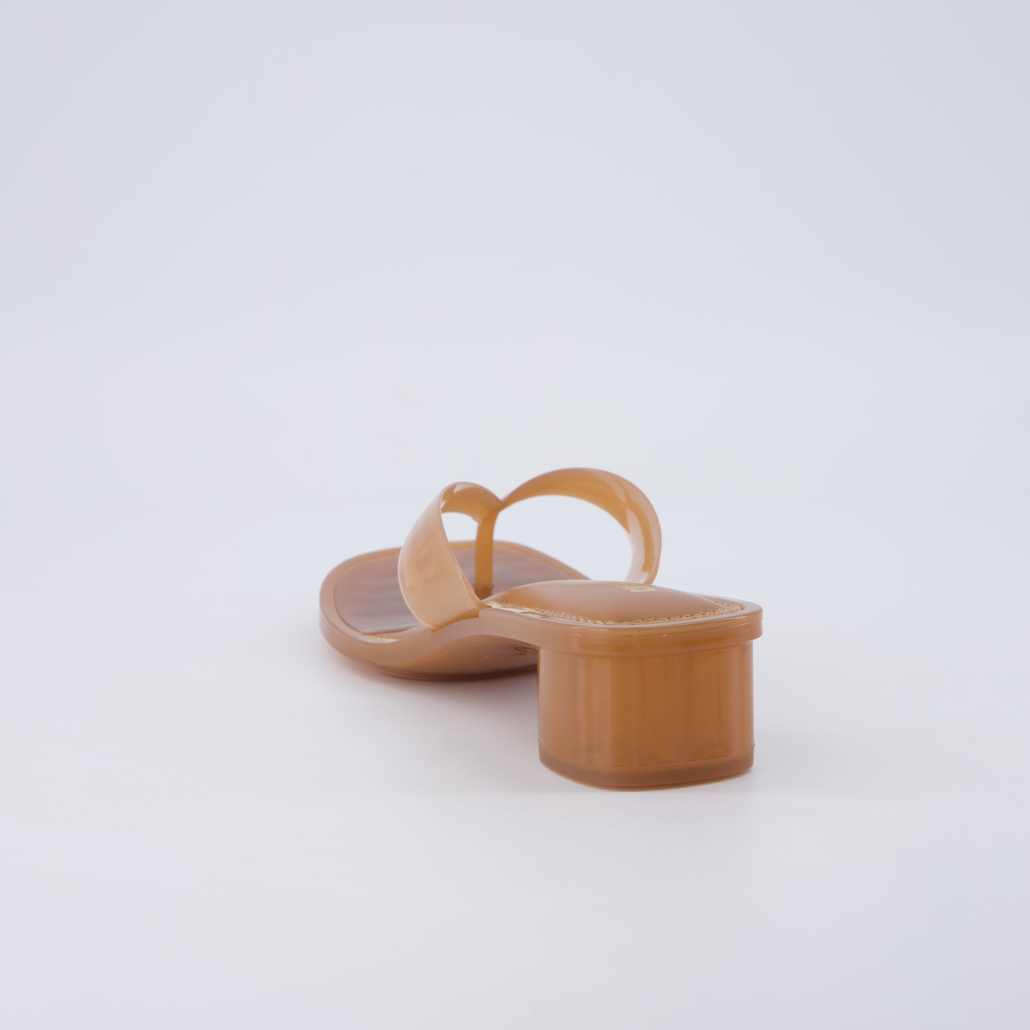 Toots Thong Strap Jelly Sandals WHISKEY Medium
