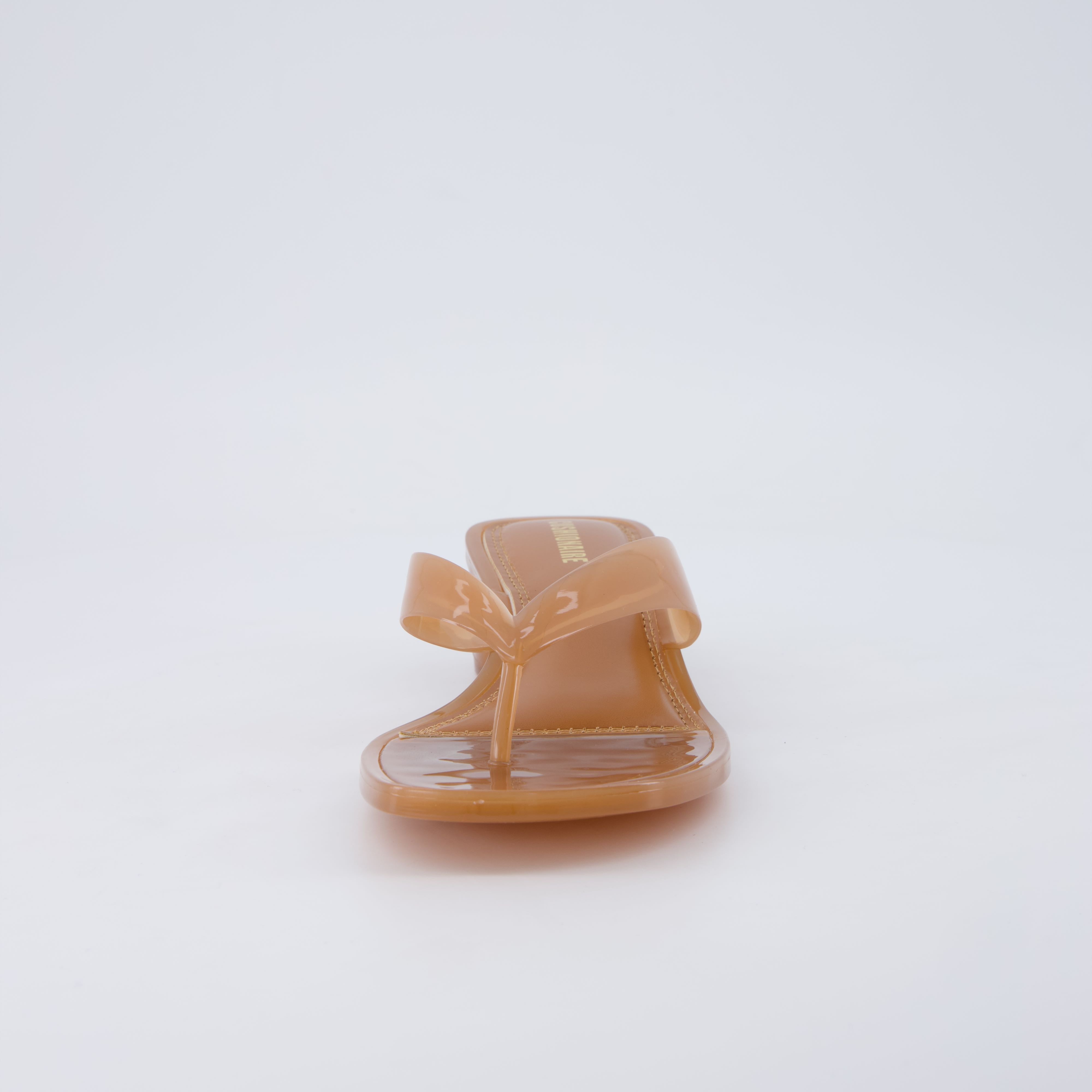 Toots Thong Strap Jelly Sandals WHISKEY Medium