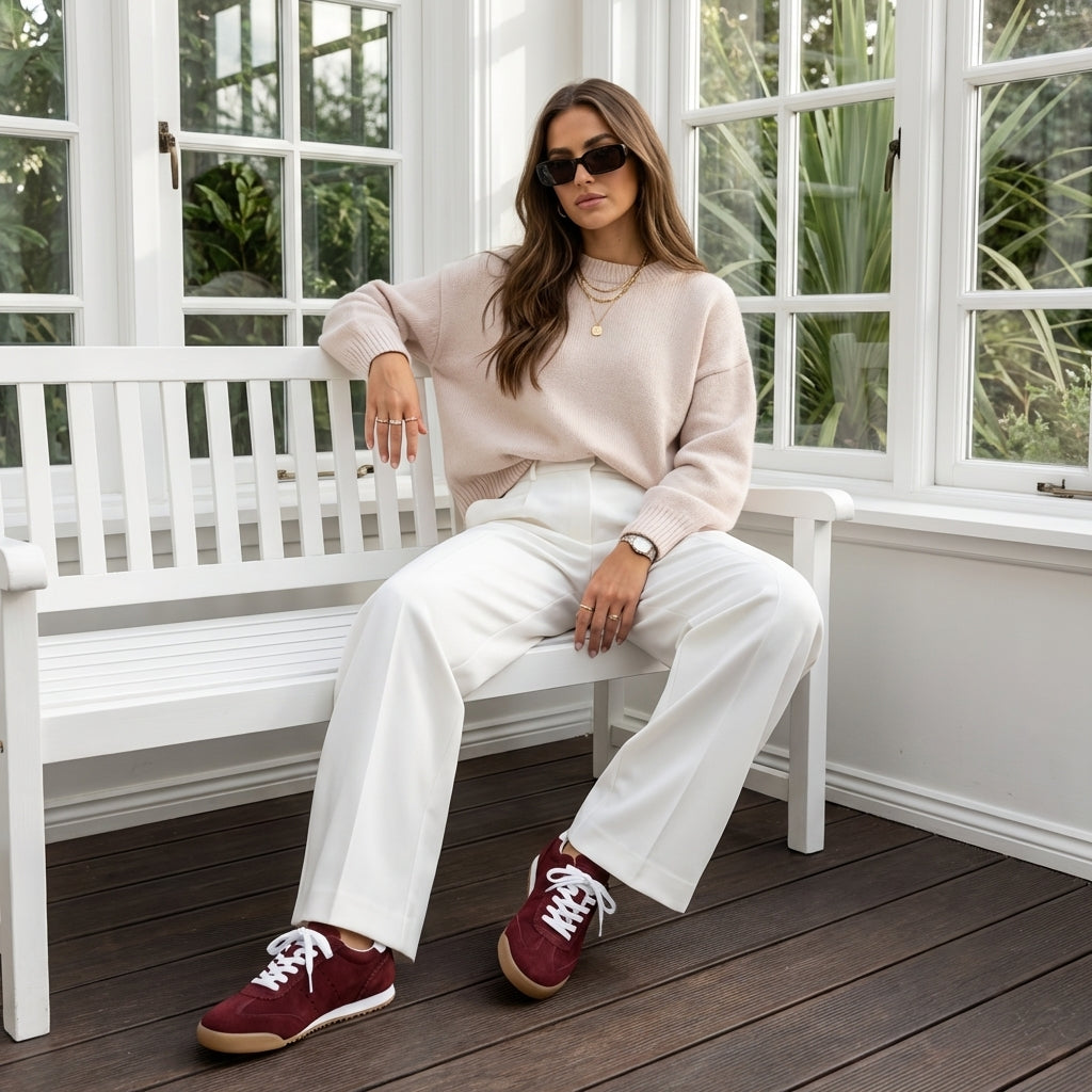 Topcat Suede Sneakers Burgundy