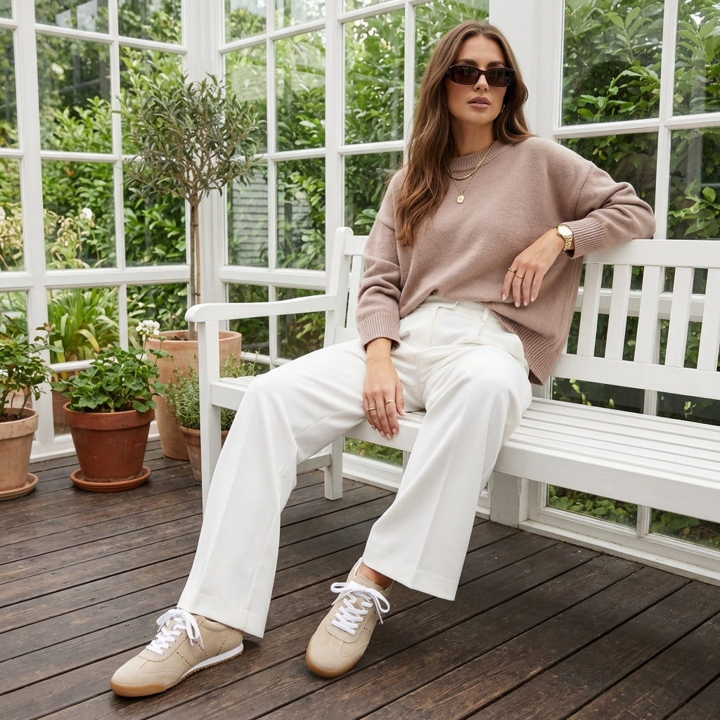 Topcat Suede Sneakers Biscuit
