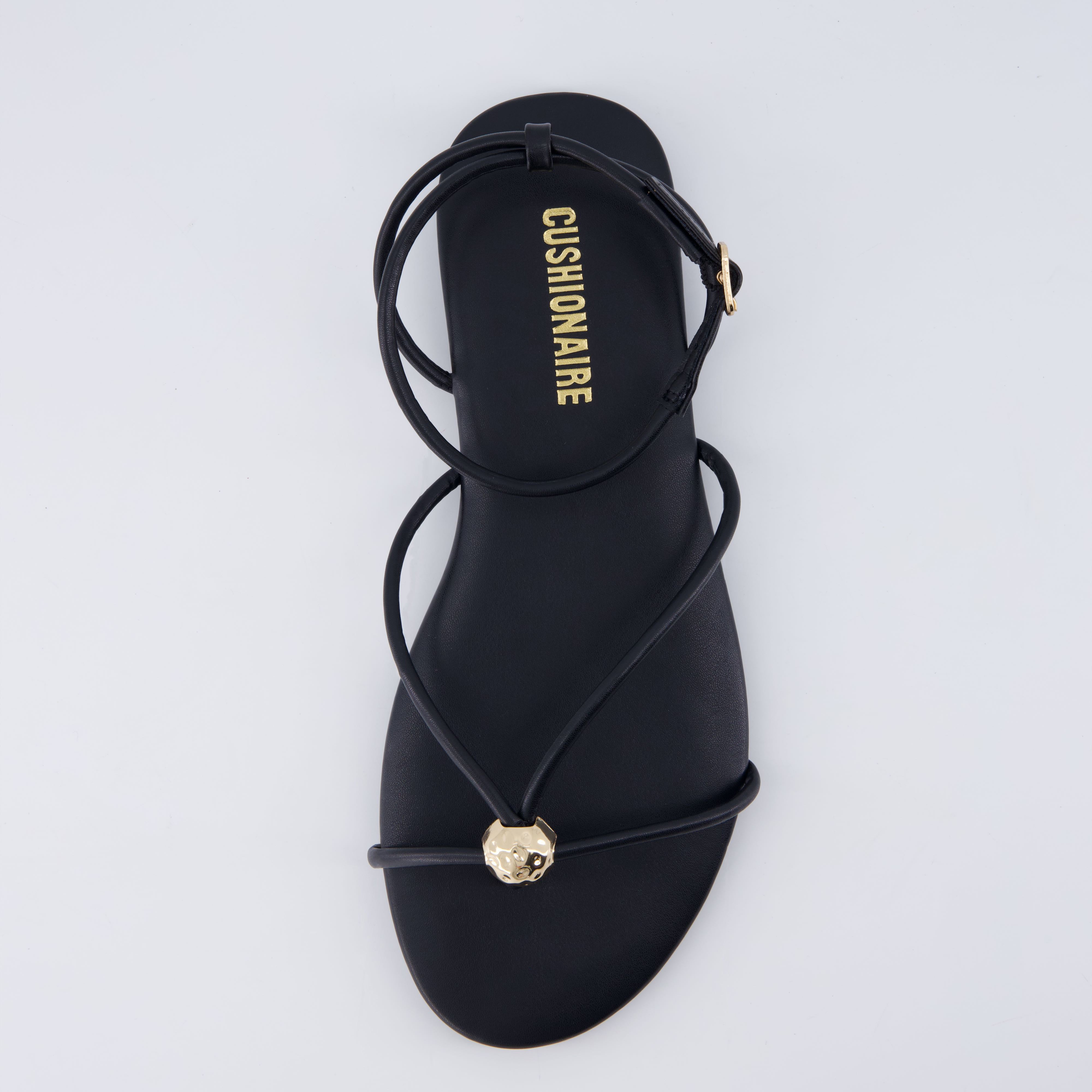 Tory Strappy Flat Sandals Black Medium