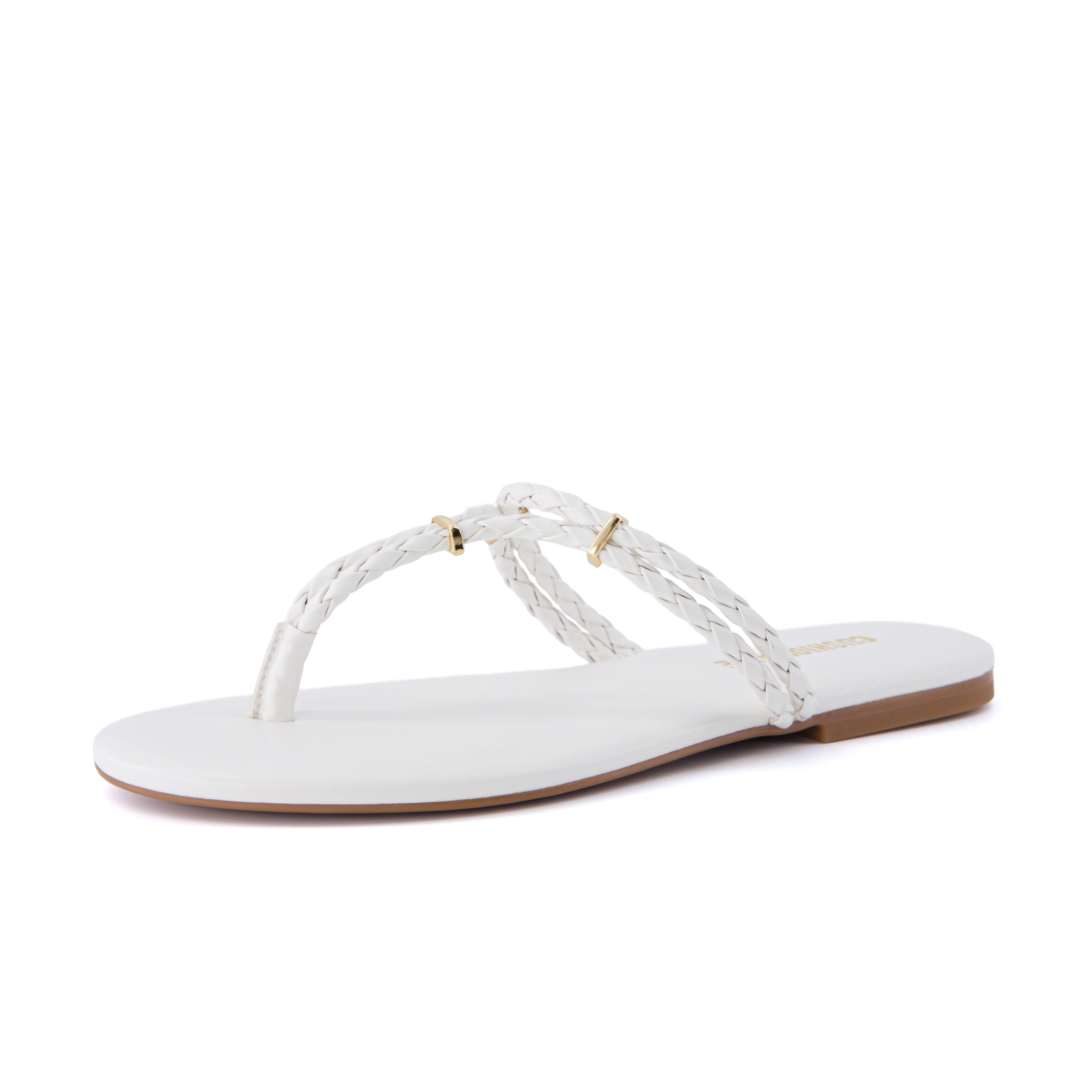 Trio Flip Flops Gray Medium