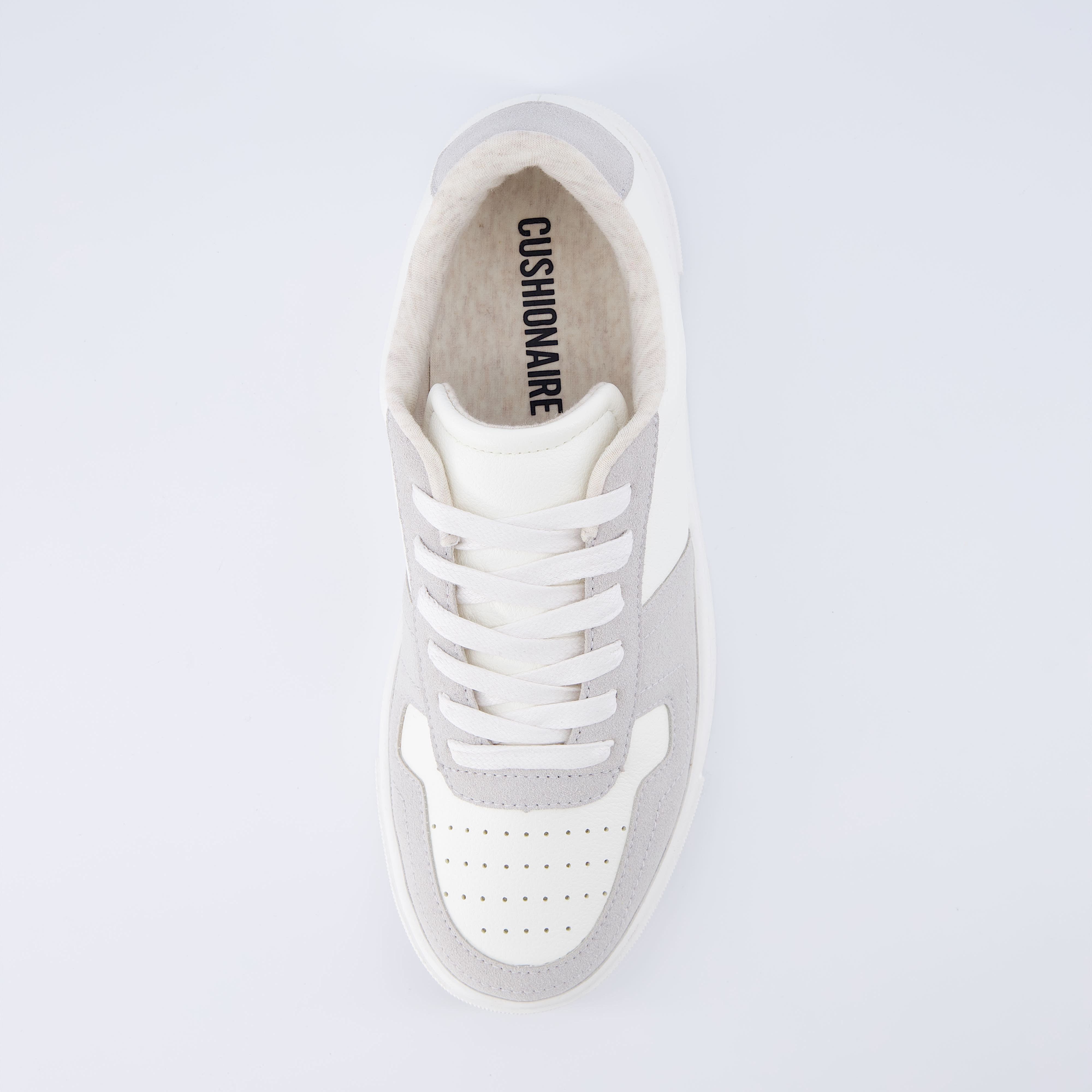 Trophy Lace Up Sneaker White Grey