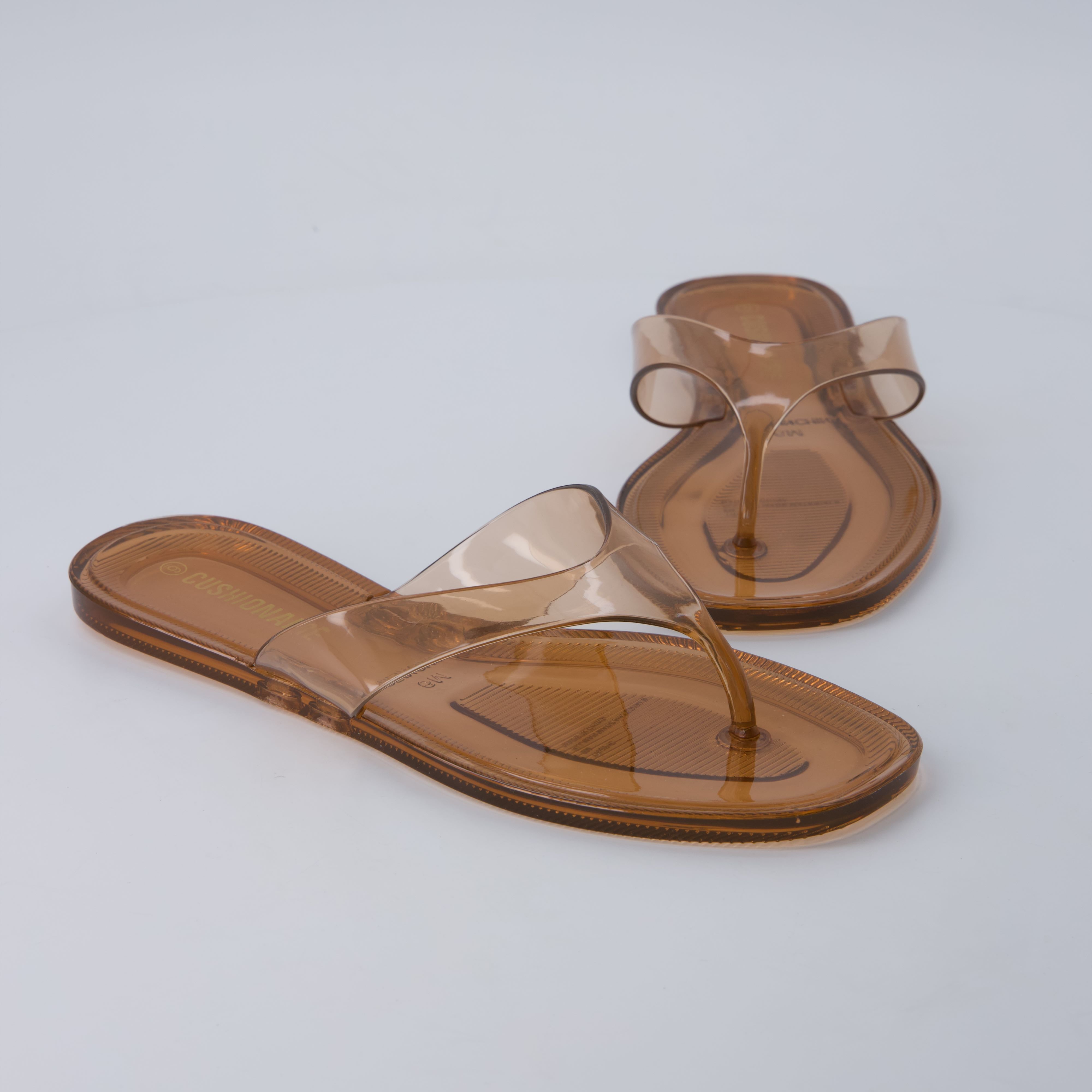 Tropic Thong Jelly Flip Flops Mocha Medium