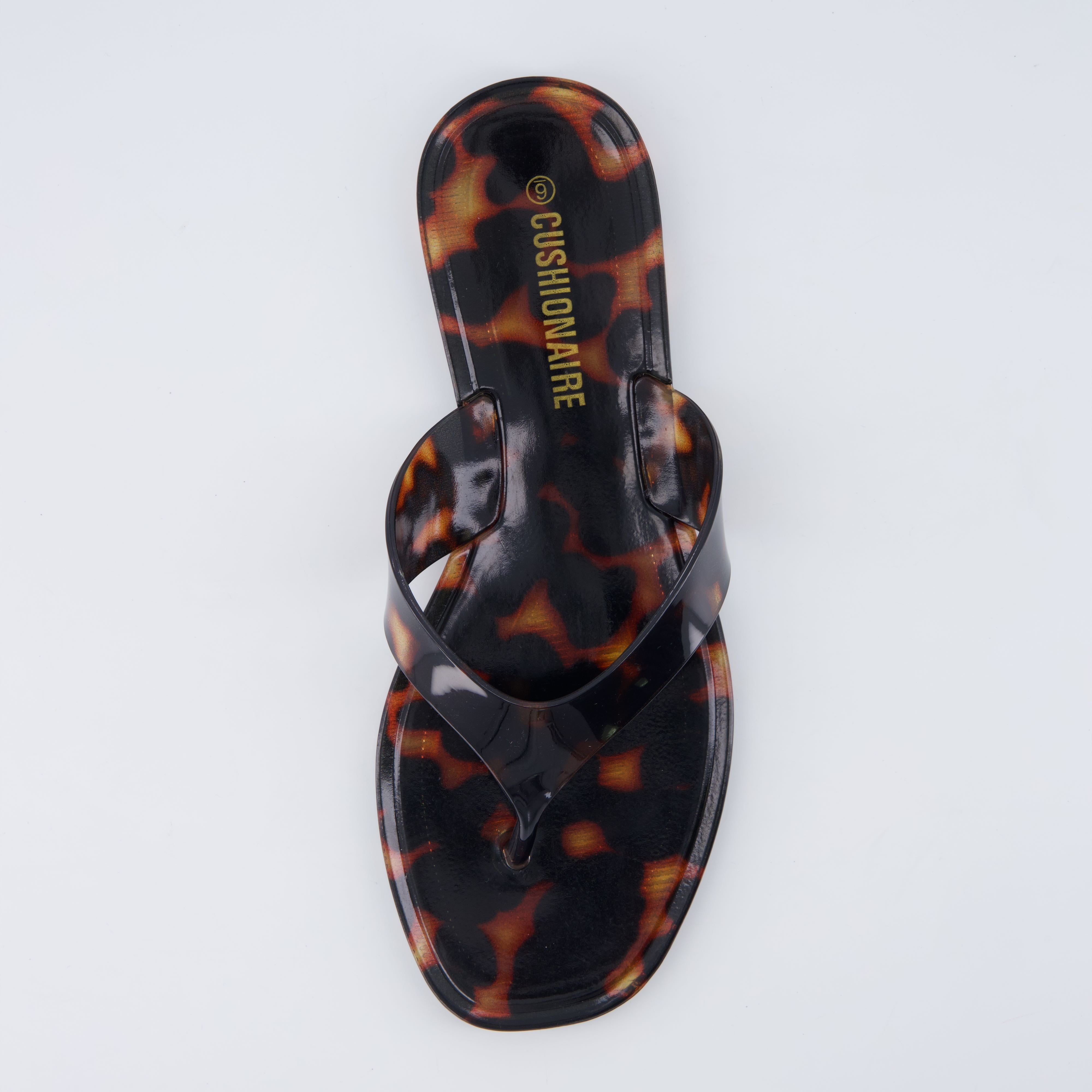 Tropic Thong Jelly Flip Flops Tortoise Medium