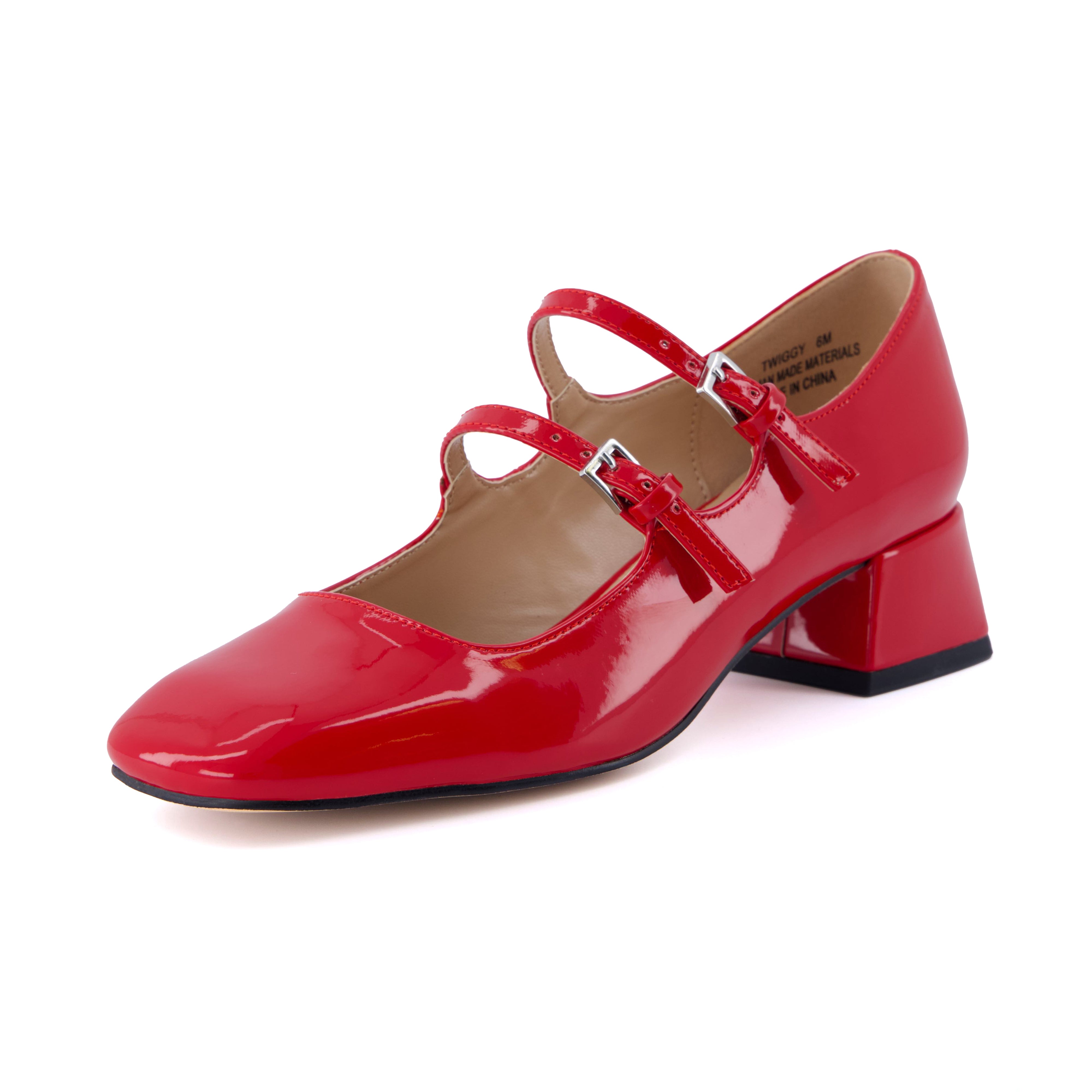 Twiggy Patent Mary Jane Red