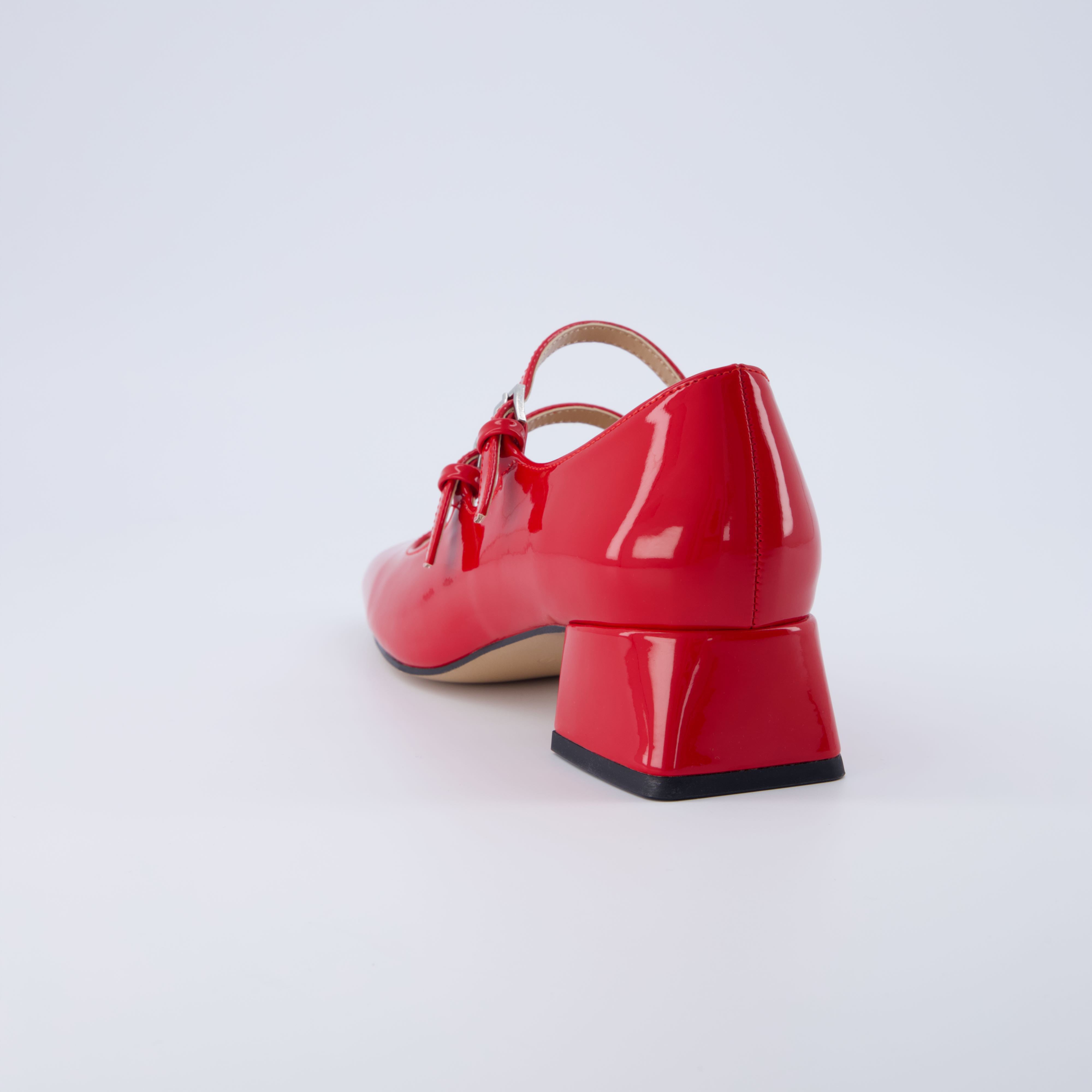 Twiggy Patent Mary Jane Red