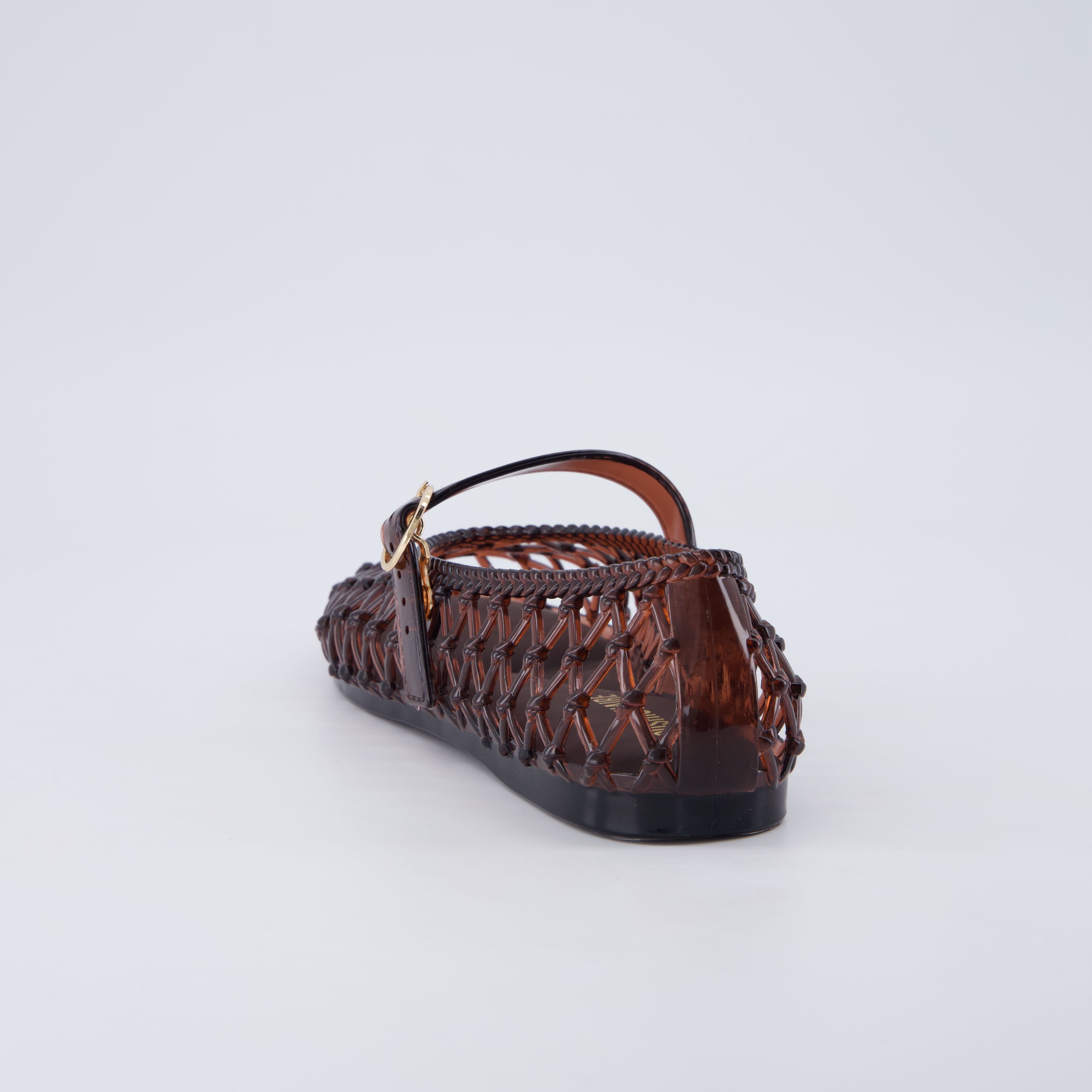 Twist Mary Jane Jelly Flats