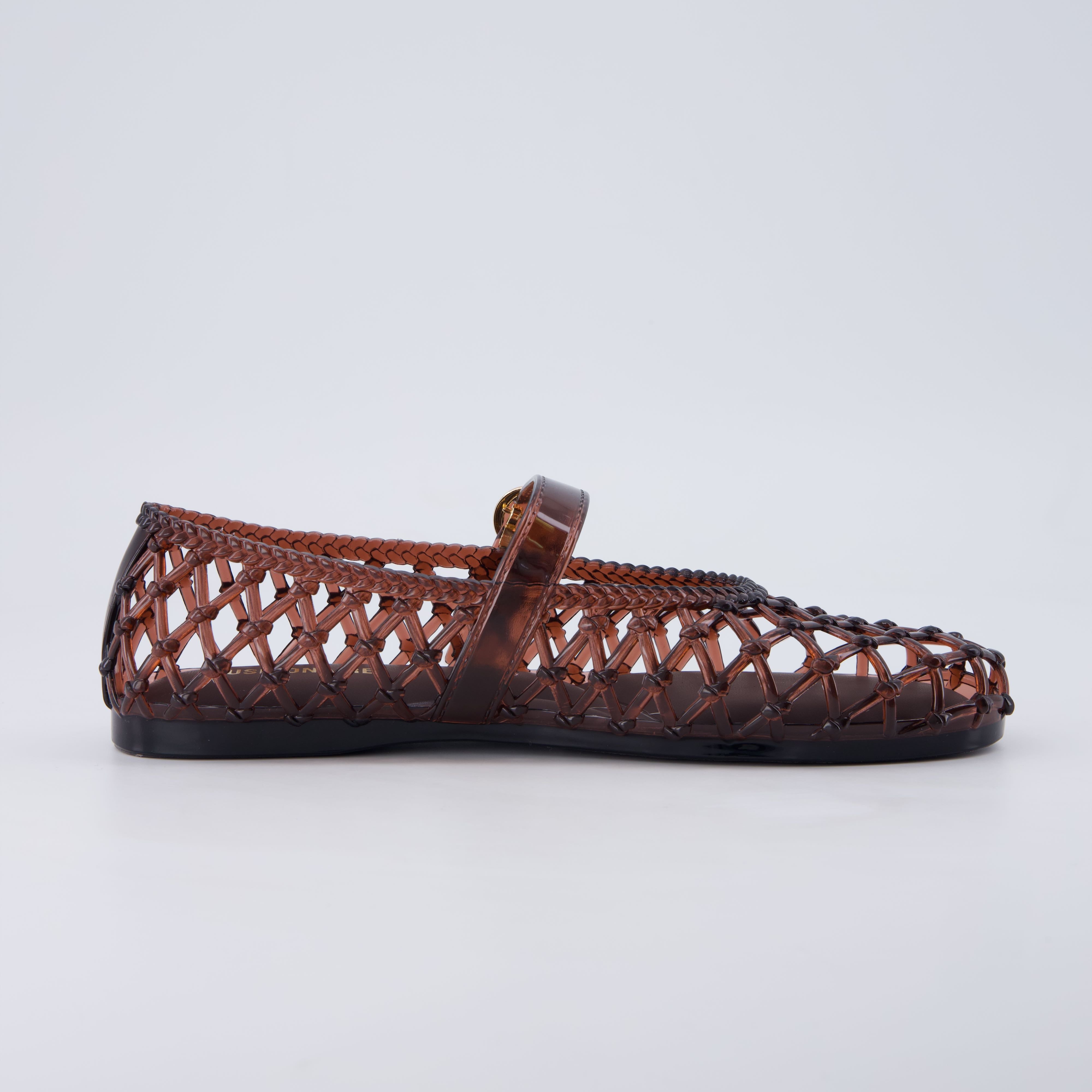 Twist Mary Jane Jelly Flats