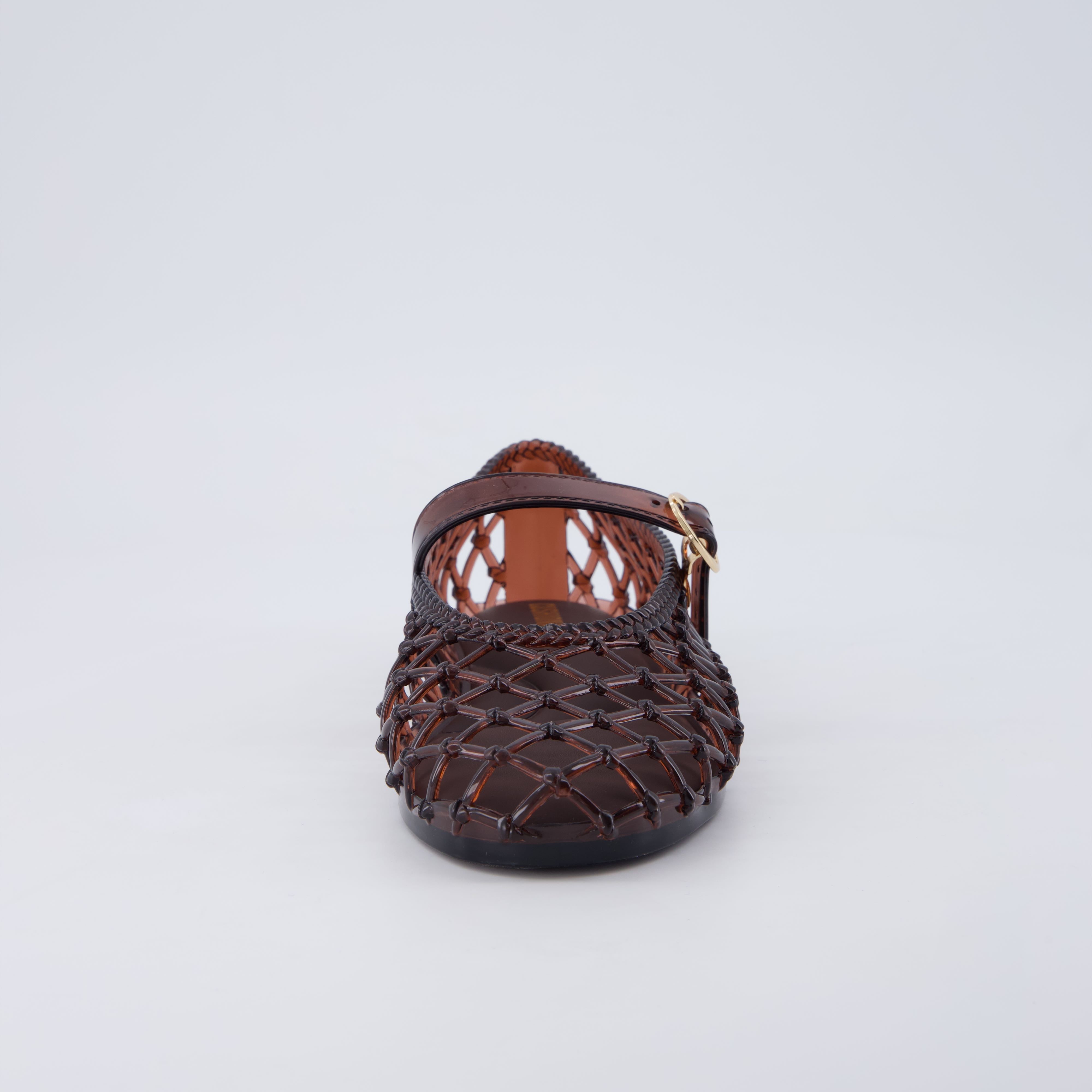 Twist Mary Jane Jelly Flats